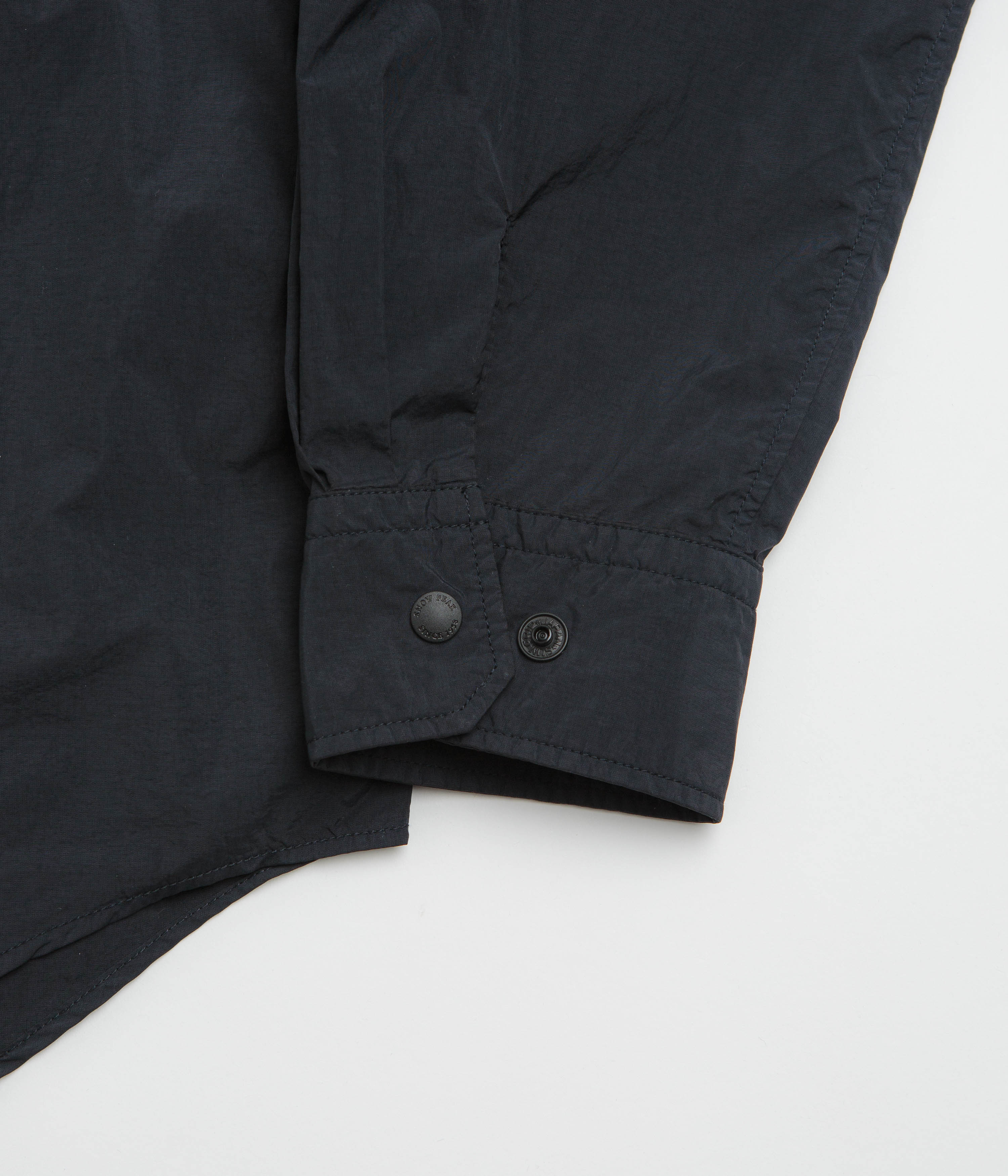 Snow Peak Garment Dyed Convertible Shirt - Black