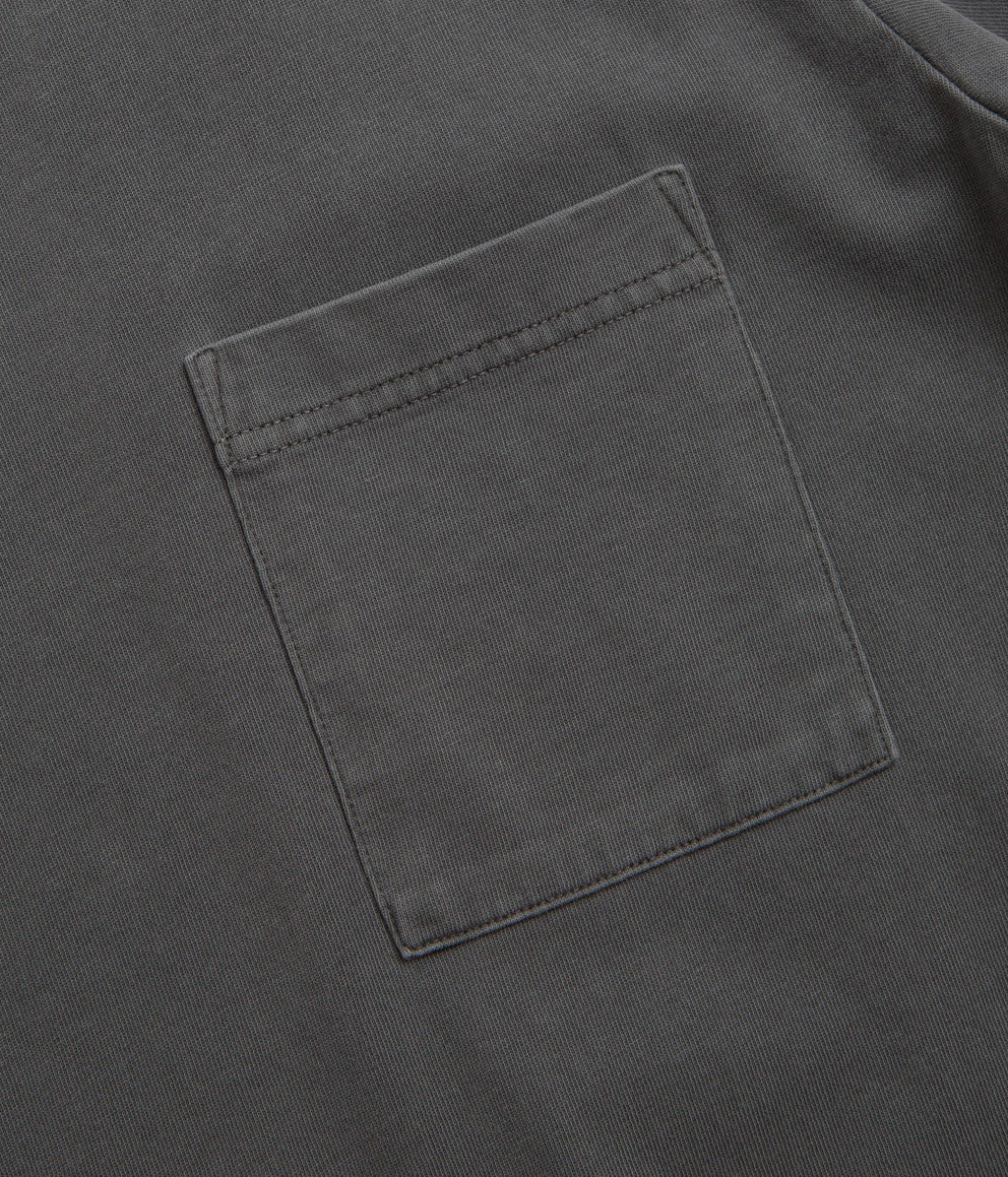Snow Peak Garment Dyed T-Shirt - Charcoal