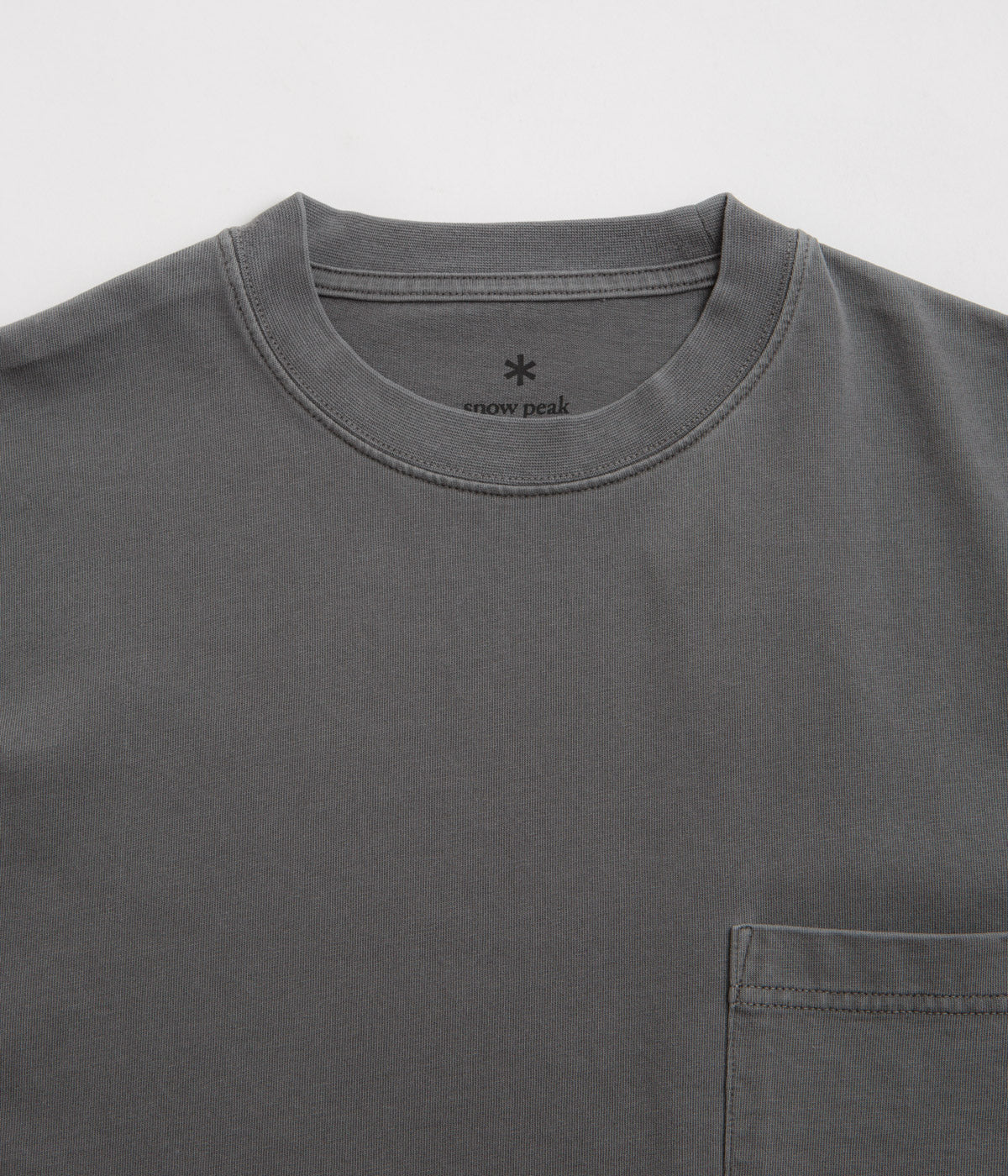 Snow Peak Garment Dyed T-Shirt - Charcoal