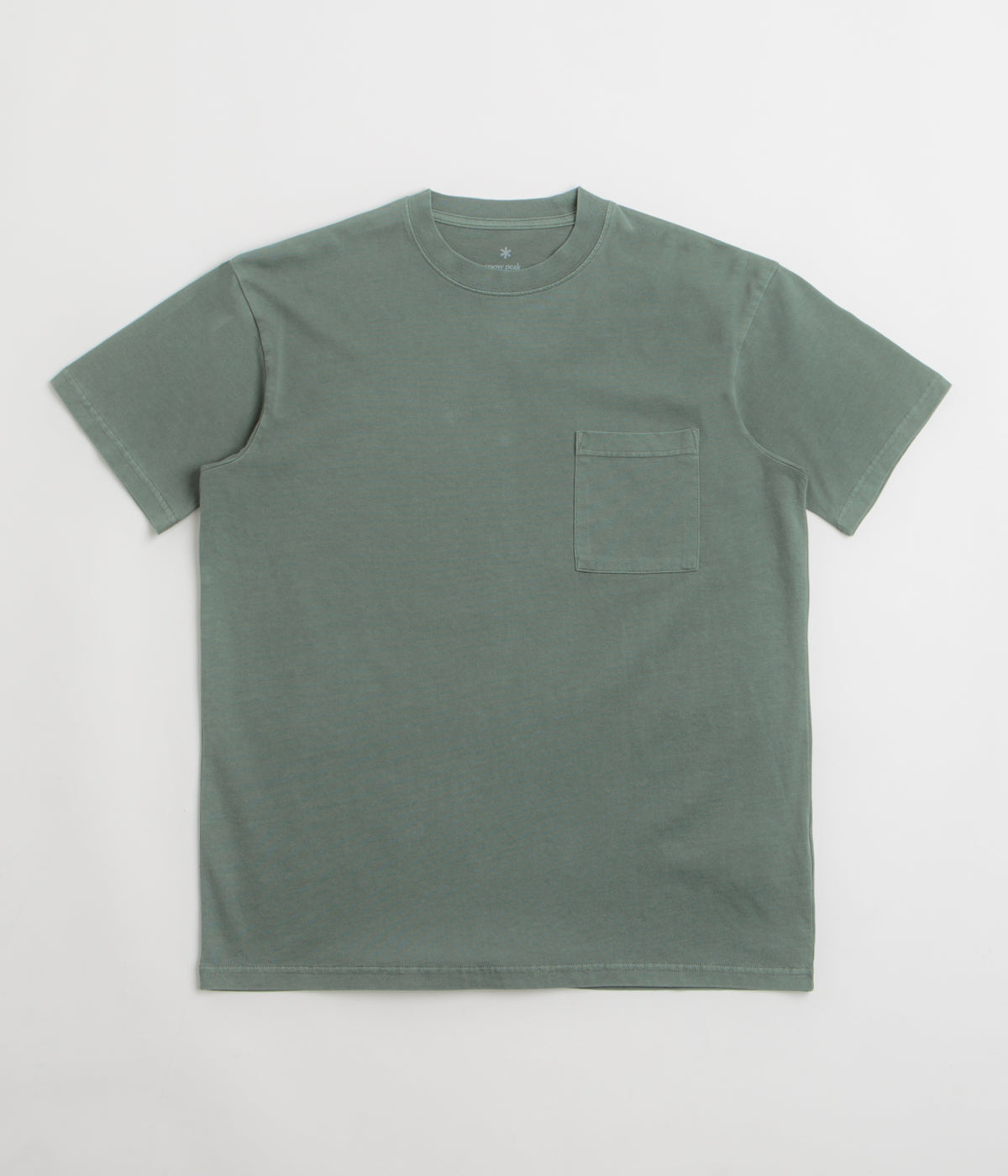 Snow Peak Garment Dyed T-Shirt - Dark Green