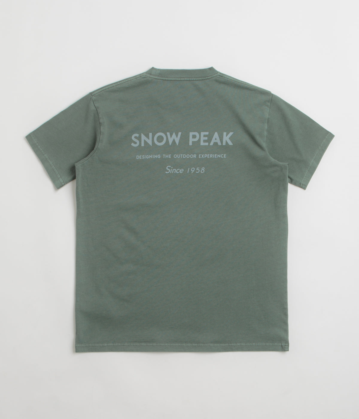 Snow Peak Garment Dyed T-Shirt - Dark Green