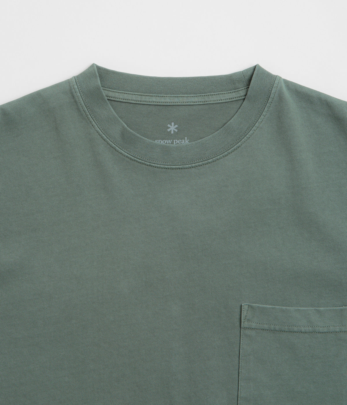 Snow Peak Garment Dyed T-Shirt - Dark Green