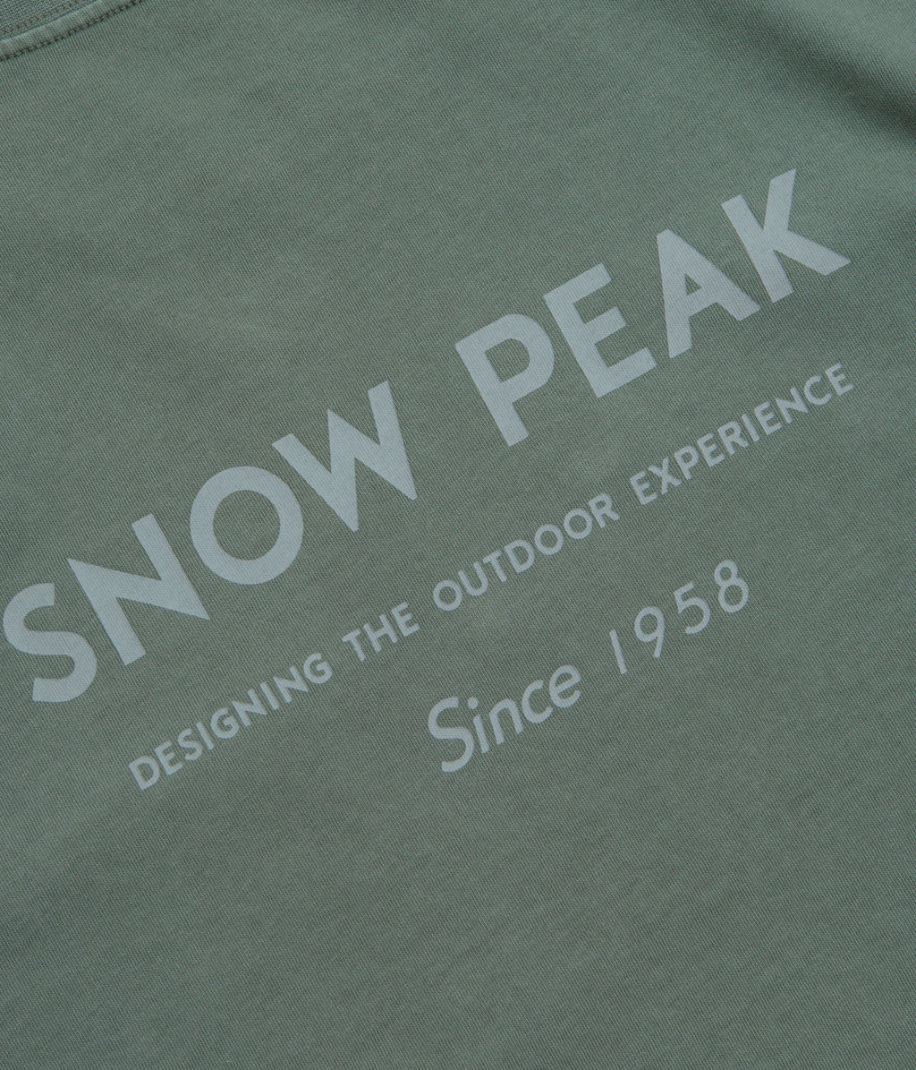 Snow Peak Garment Dyed T-Shirt - Dark Green