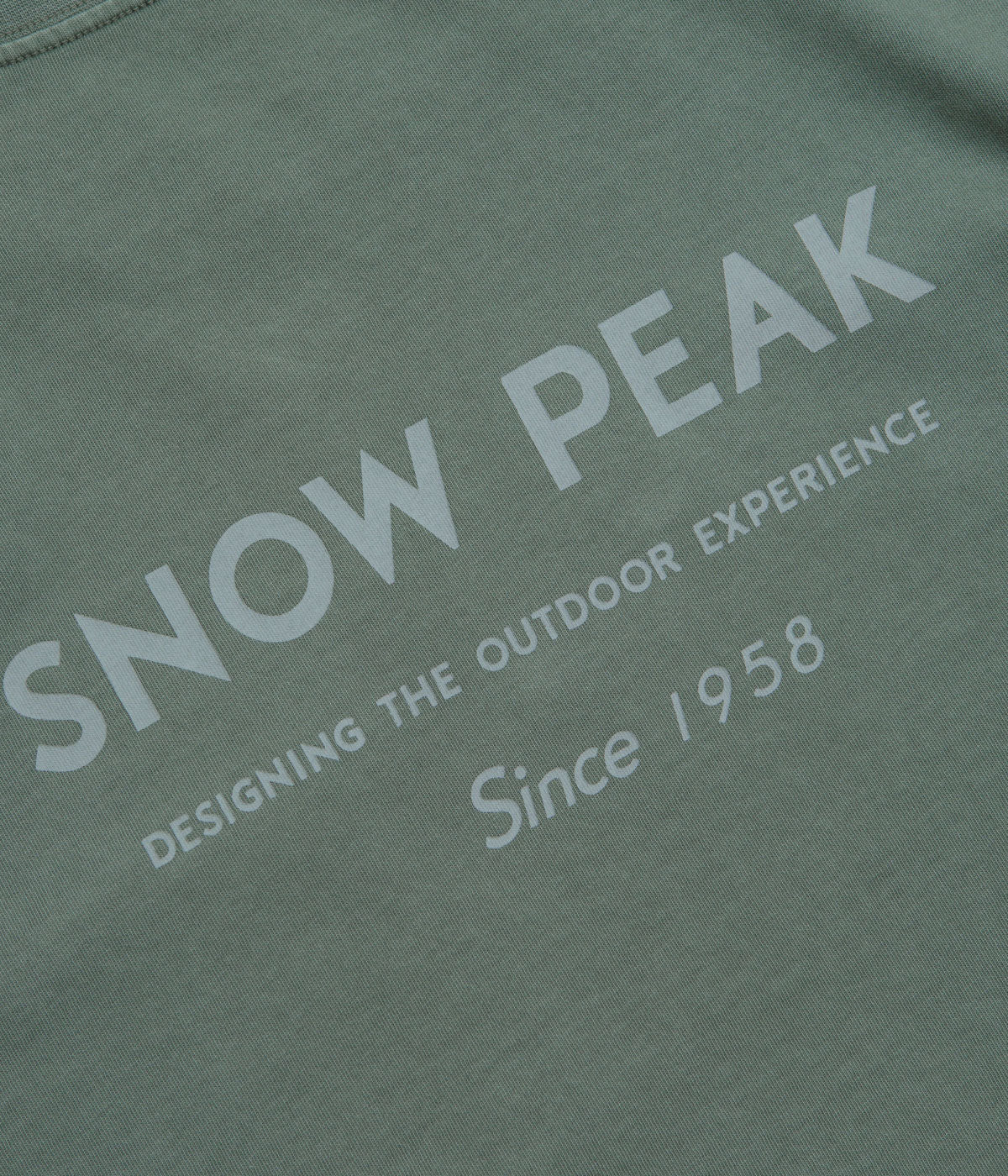 Snow Peak Garment Dyed T-Shirt - Dark Green