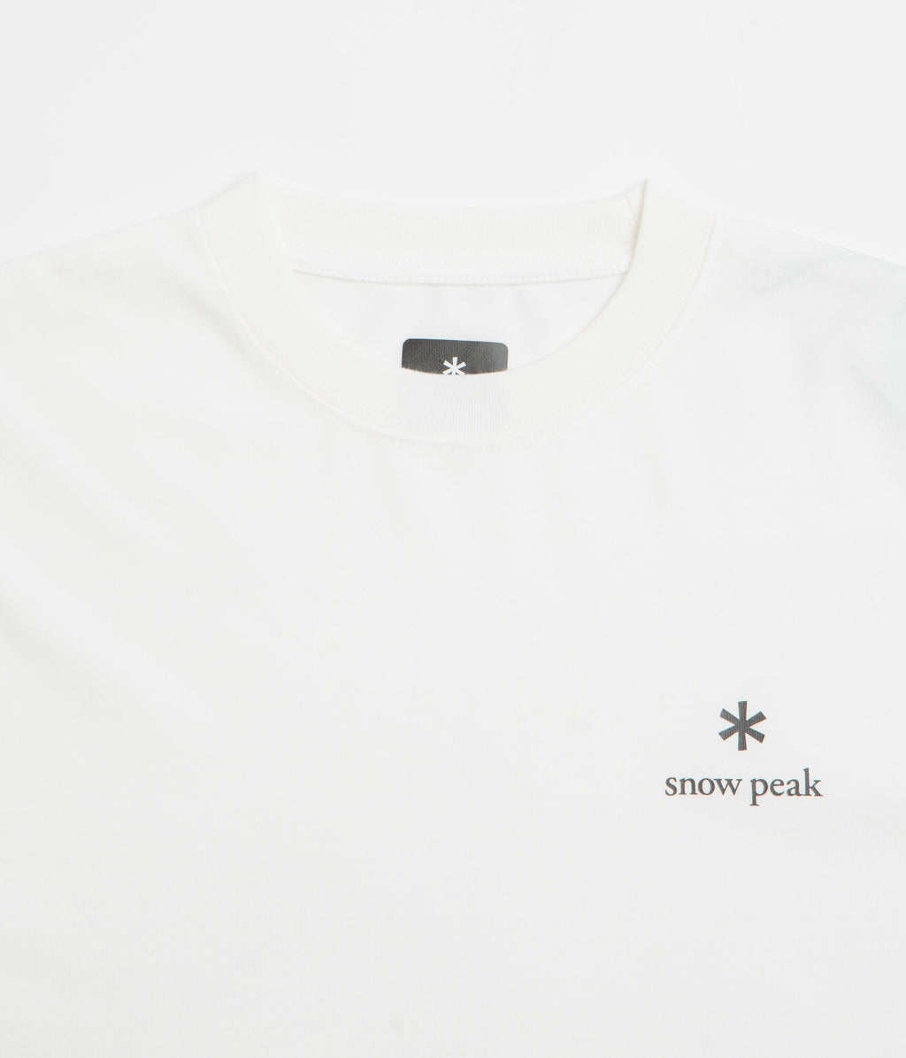 Snow Peak NSD Logo Long Sleeve T-Shirt - Off White