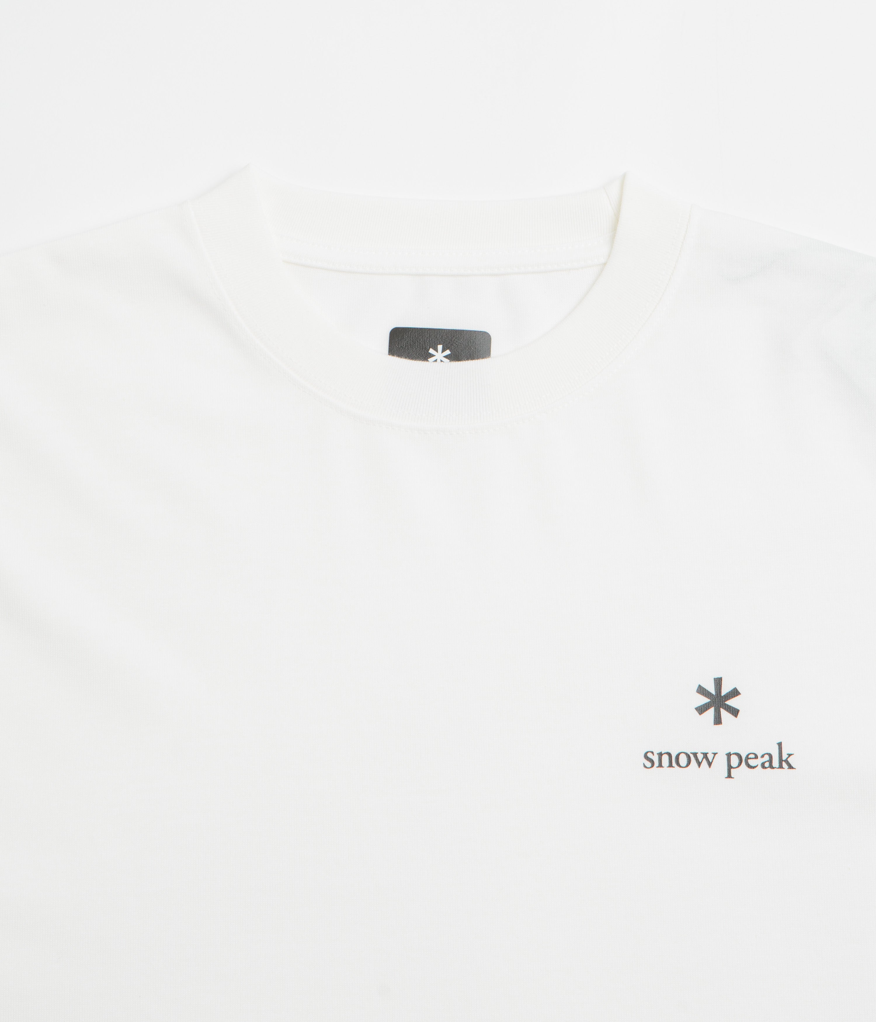 Snow Peak NSD Logo Long Sleeve T-Shirt - Off White