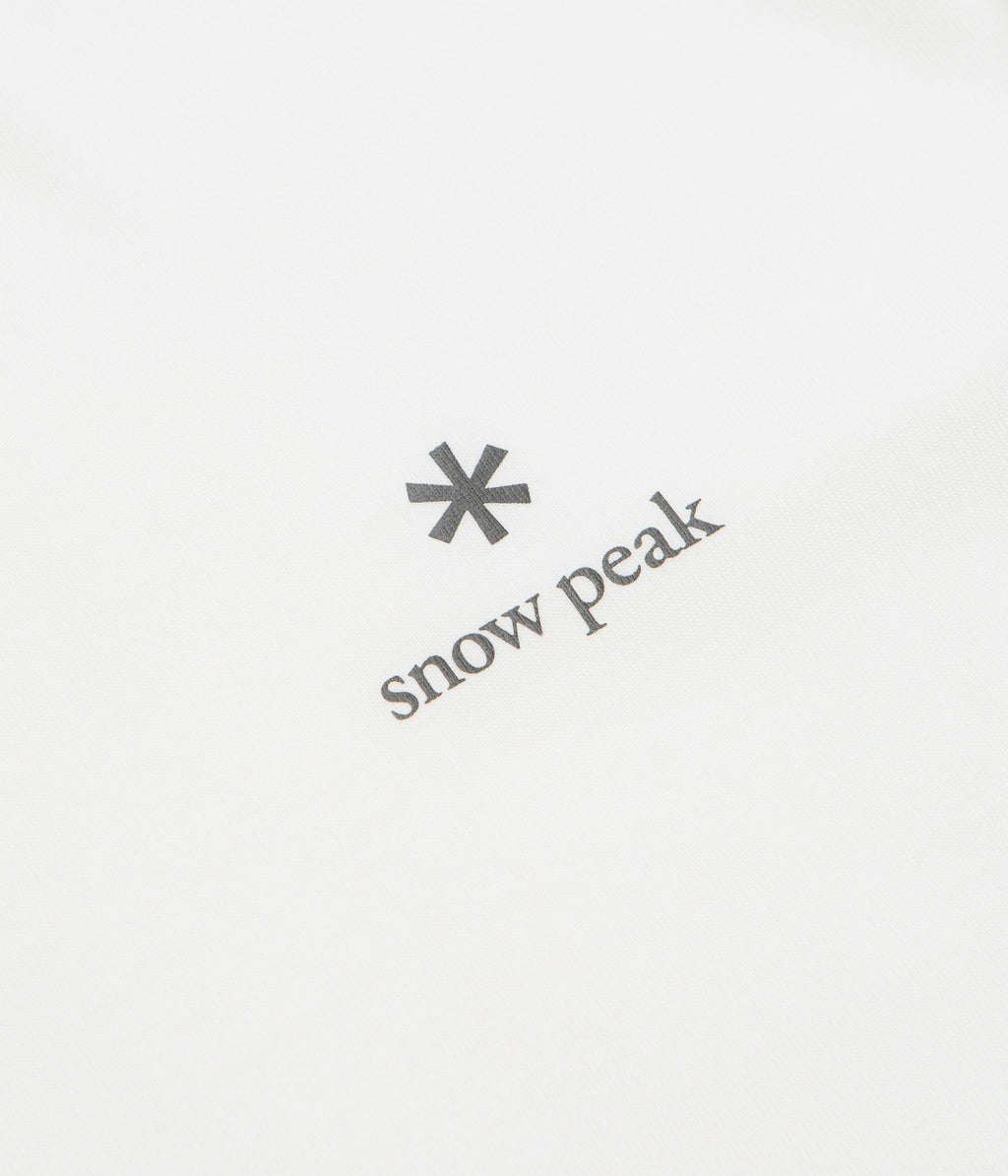 Snow Peak NSD Logo Long Sleeve T-Shirt - Off White