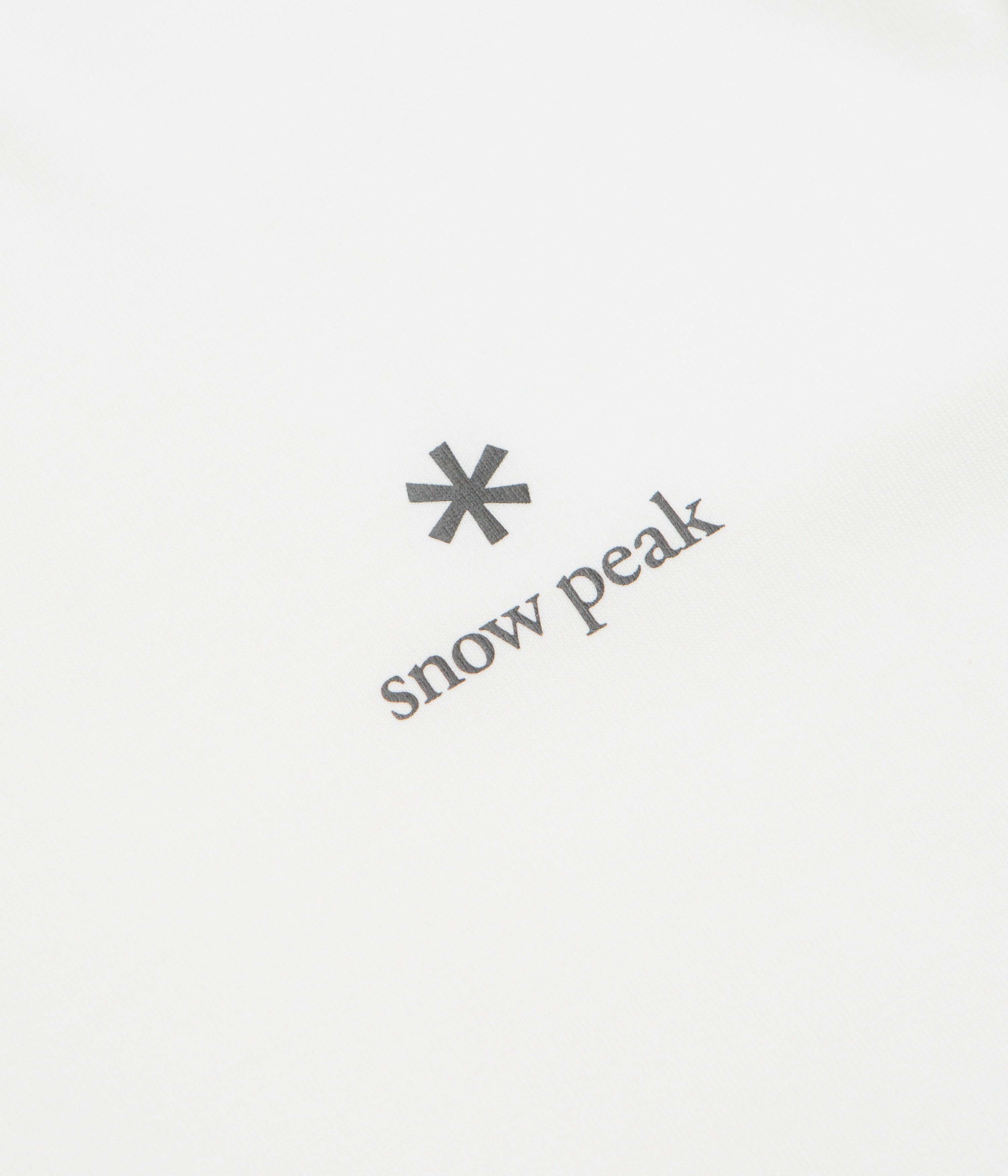 Snow Peak NSD Logo Long Sleeve T-Shirt - Off White