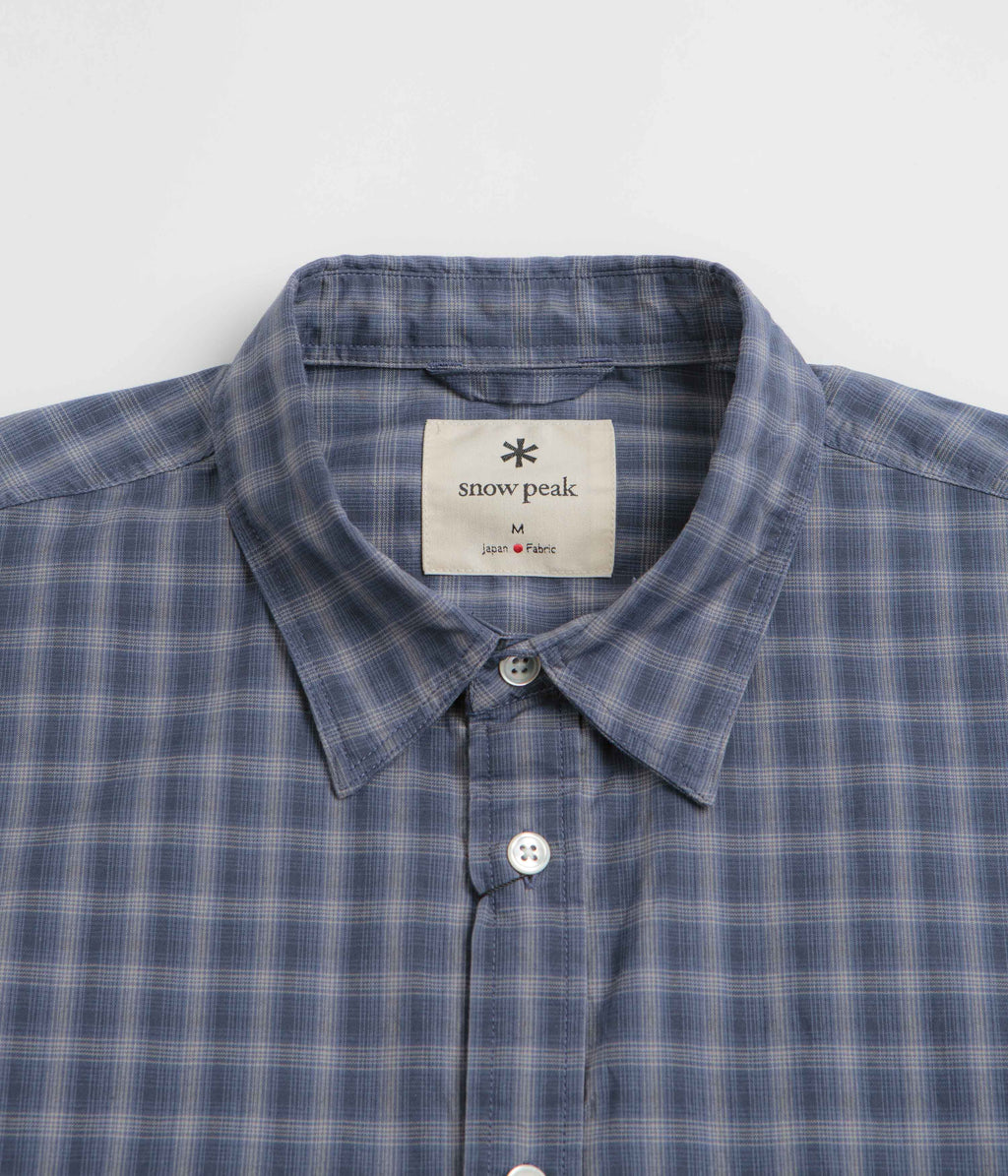 Snow Peak Ombre Check Shirt - Blue