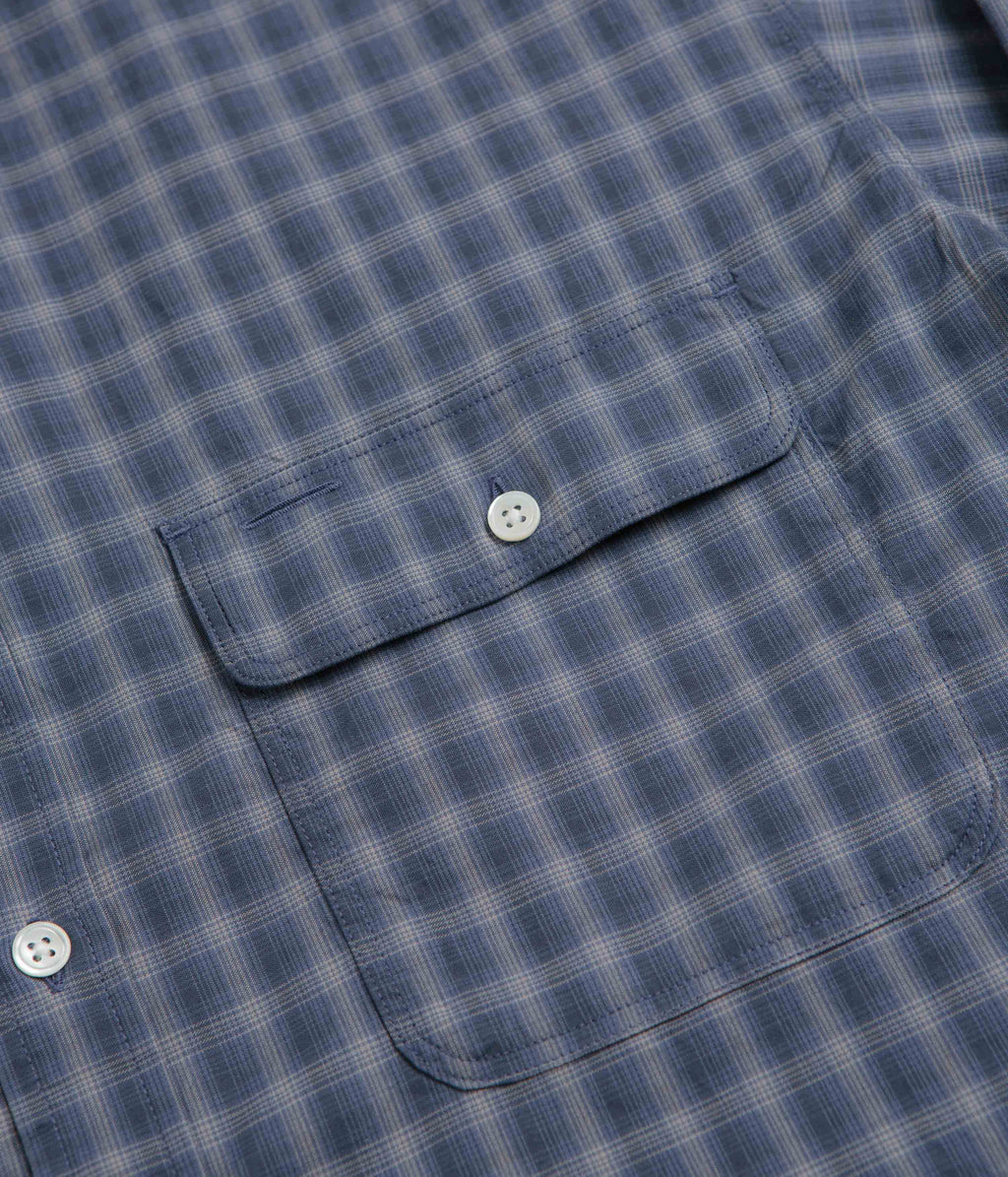 Snow Peak Ombre Check Shirt - Blue