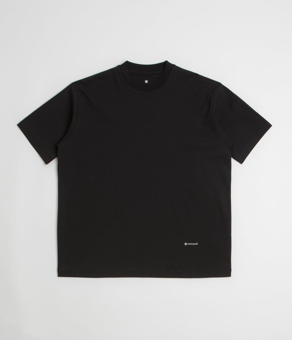 Snow Peak Organic Cotton Mercerized T-Shirt - Black