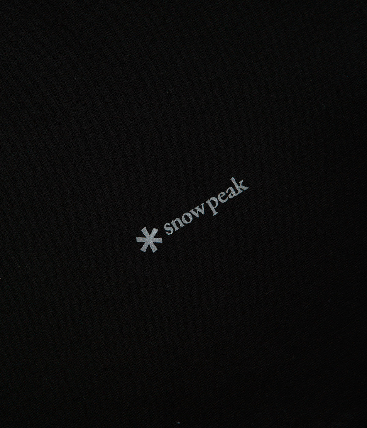 Snow Peak Organic Cotton Mercerized T-Shirt - Black