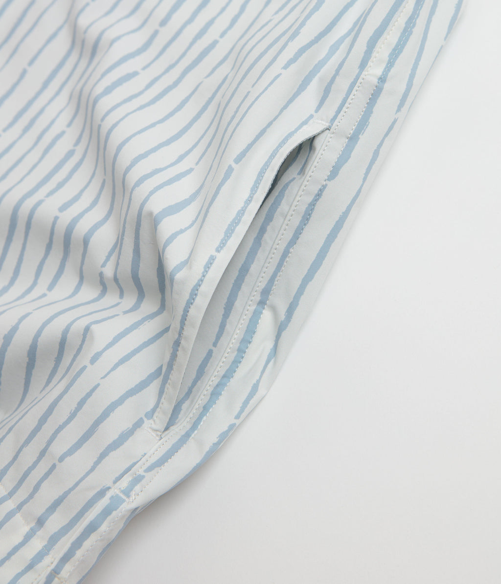 Snow Peak Patterned Take Short Sleeve Shirt - Light Grey