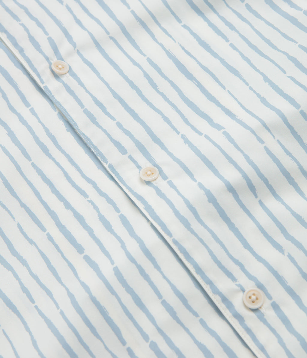 Snow Peak Patterned Take Short Sleeve Shirt - Light Grey