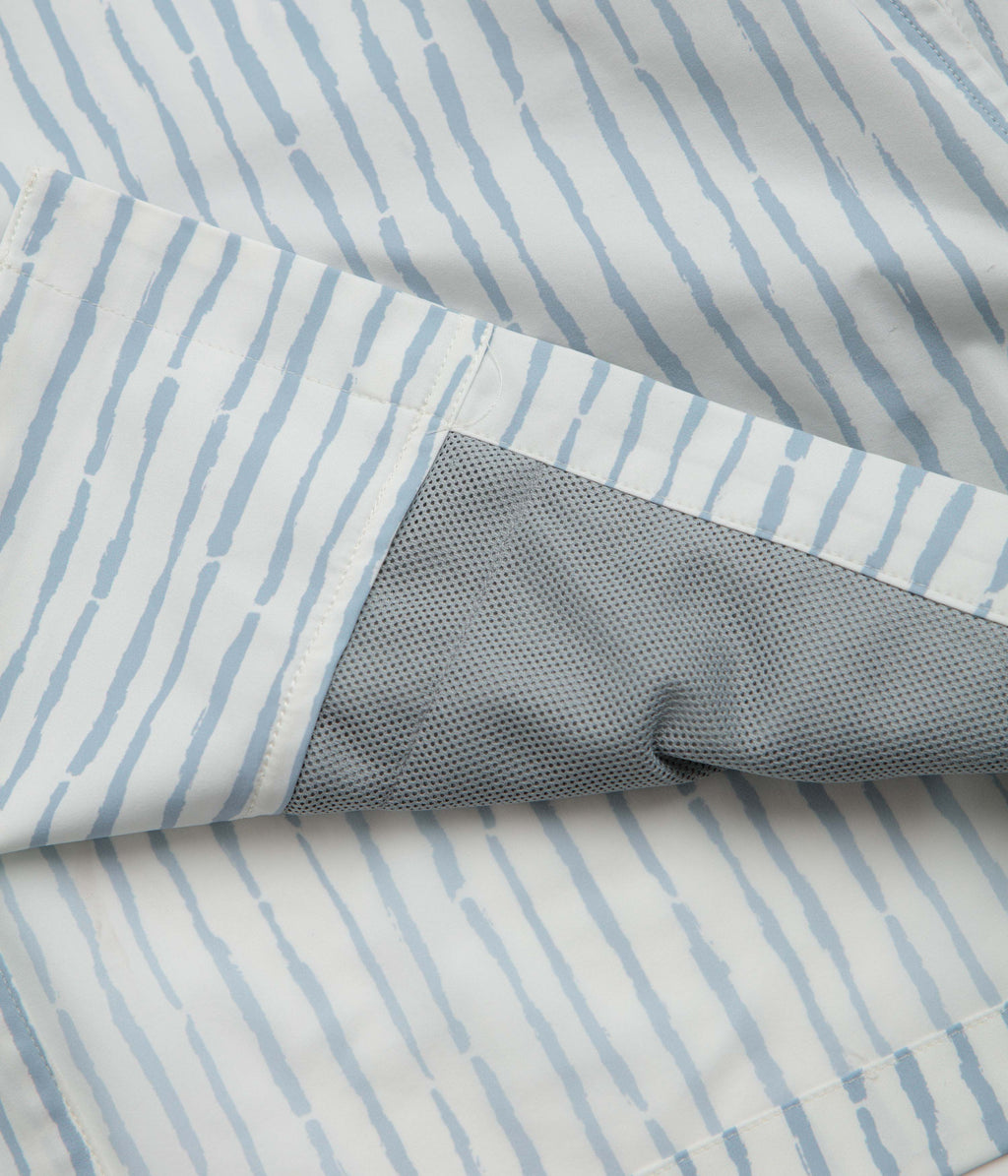 Snow Peak Patterned Take Short Sleeve Shirt - Light Grey