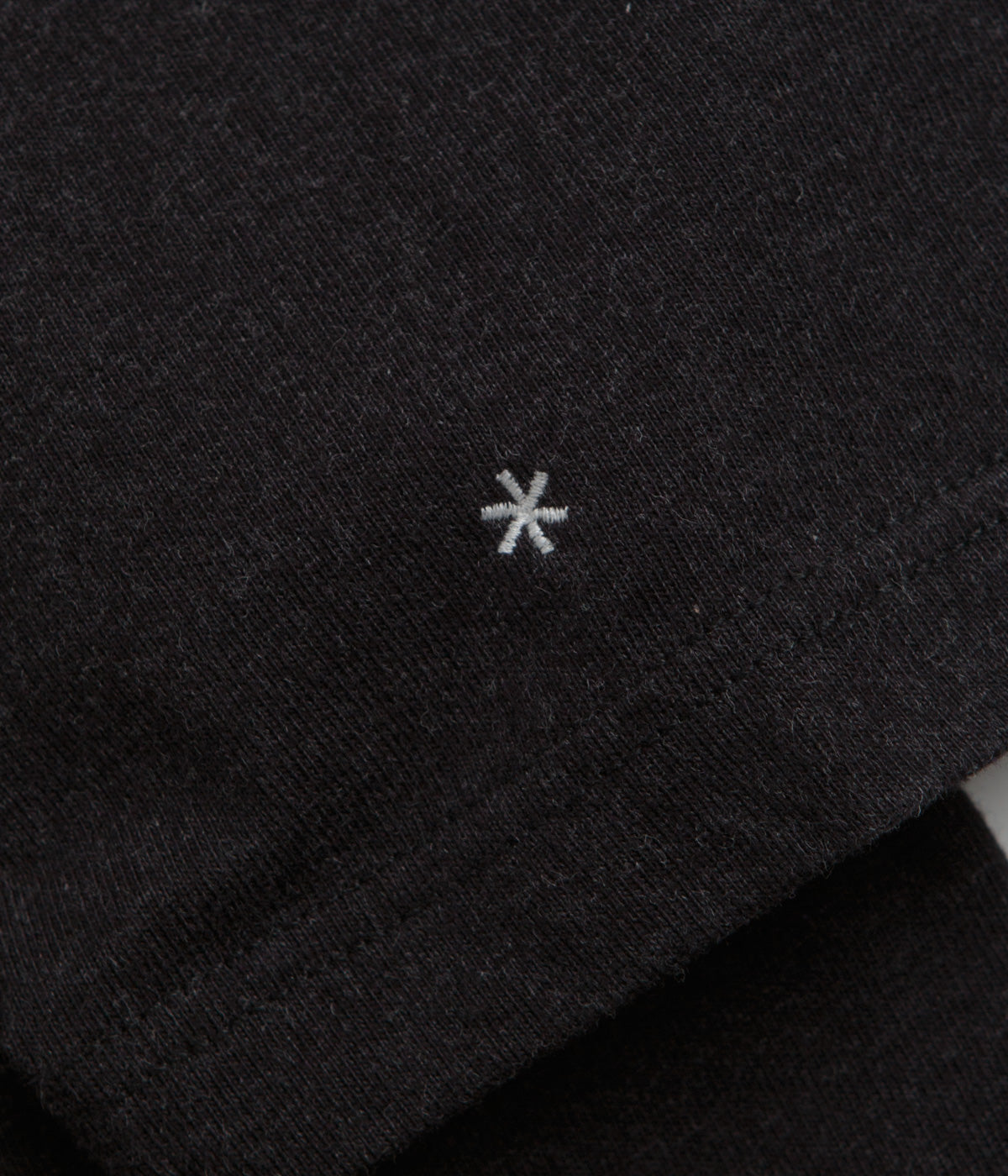 Snow Peak Recycled Cotton Heavy Mockneck T-Shirt - Black