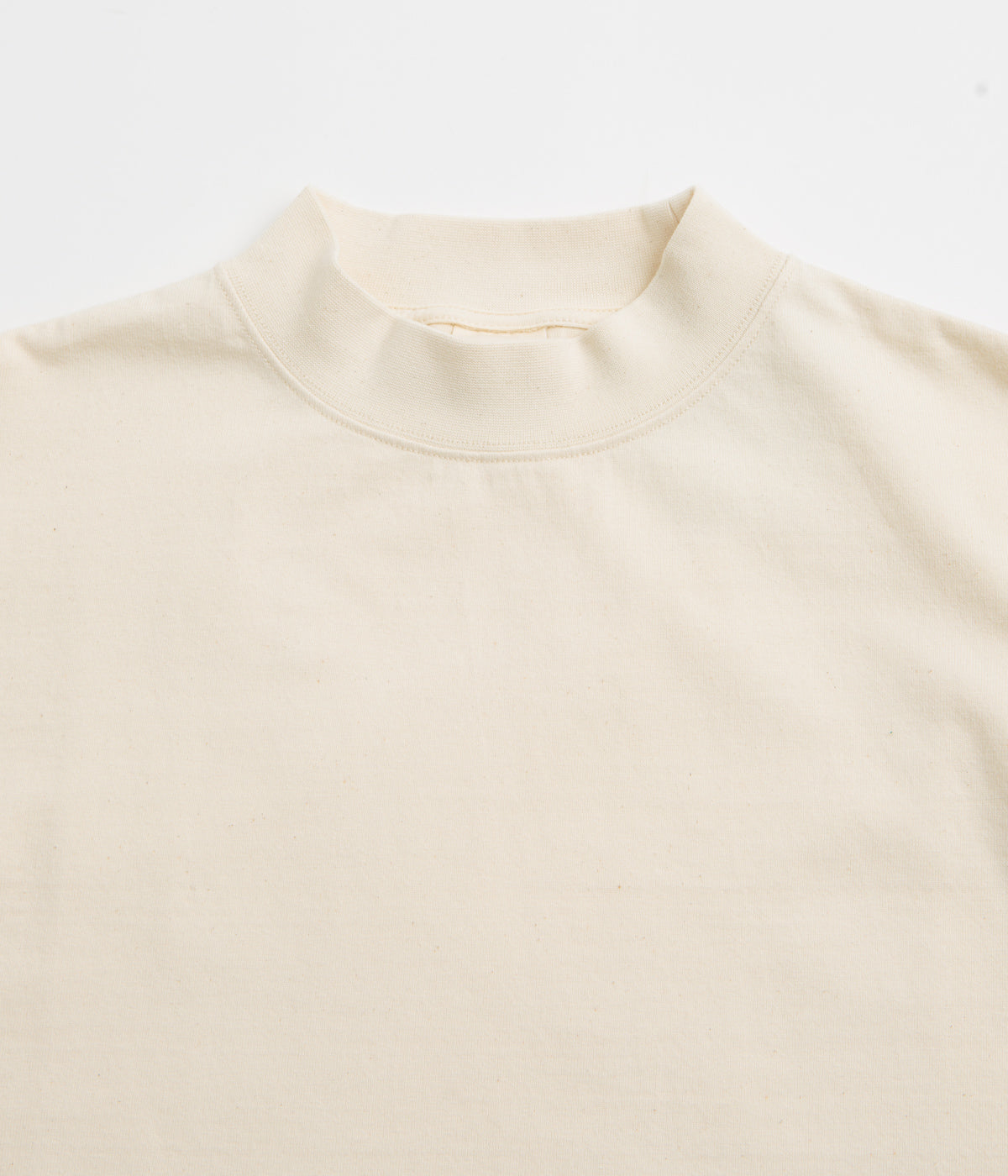 Snow Peak Recycled Cotton Heavy Mockneck T-Shirt - Ecru