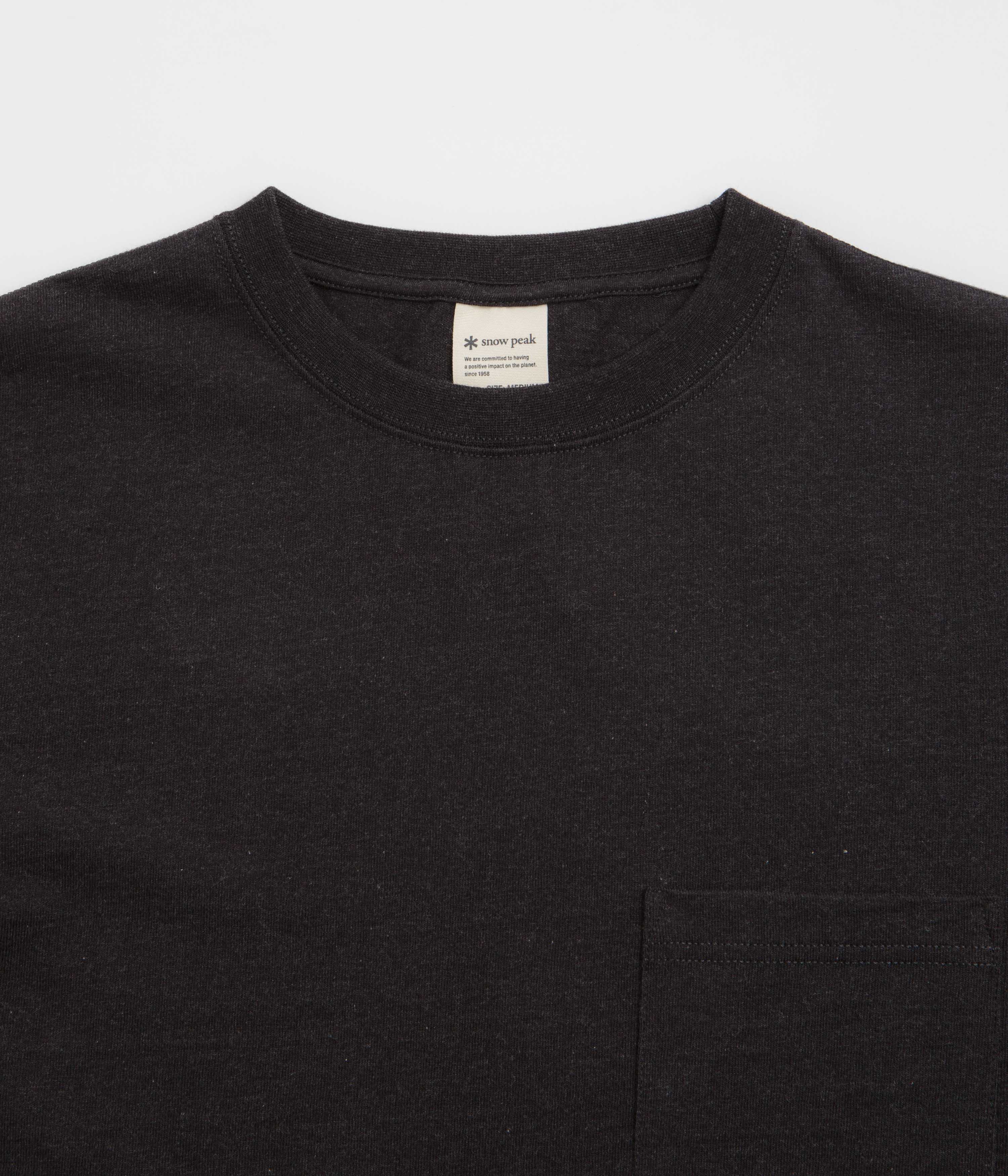 Snow Peak Recycled Cotton T-Shirt - Black