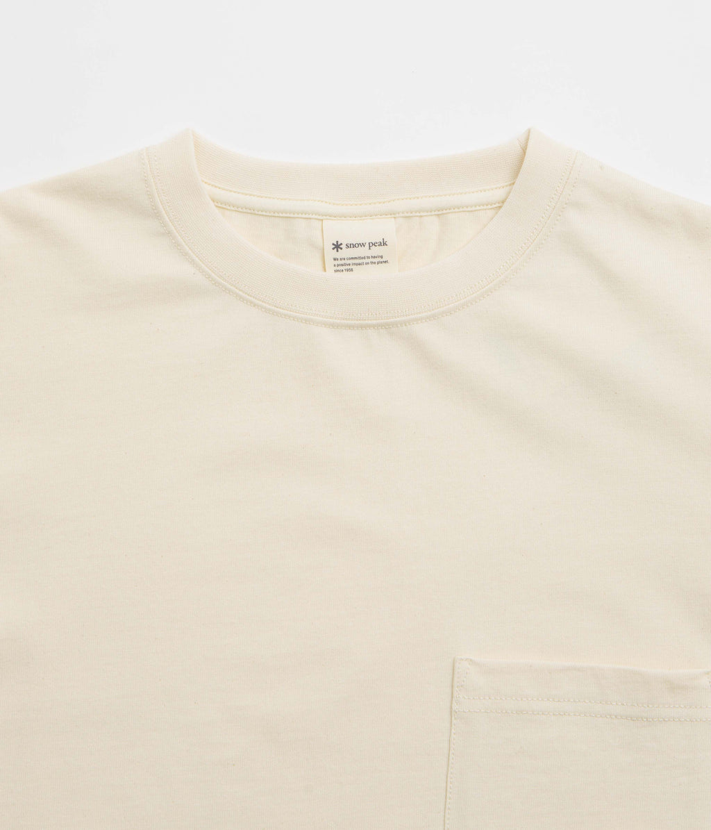 Snow Peak Recycled Cotton T-Shirt - Oatmeal