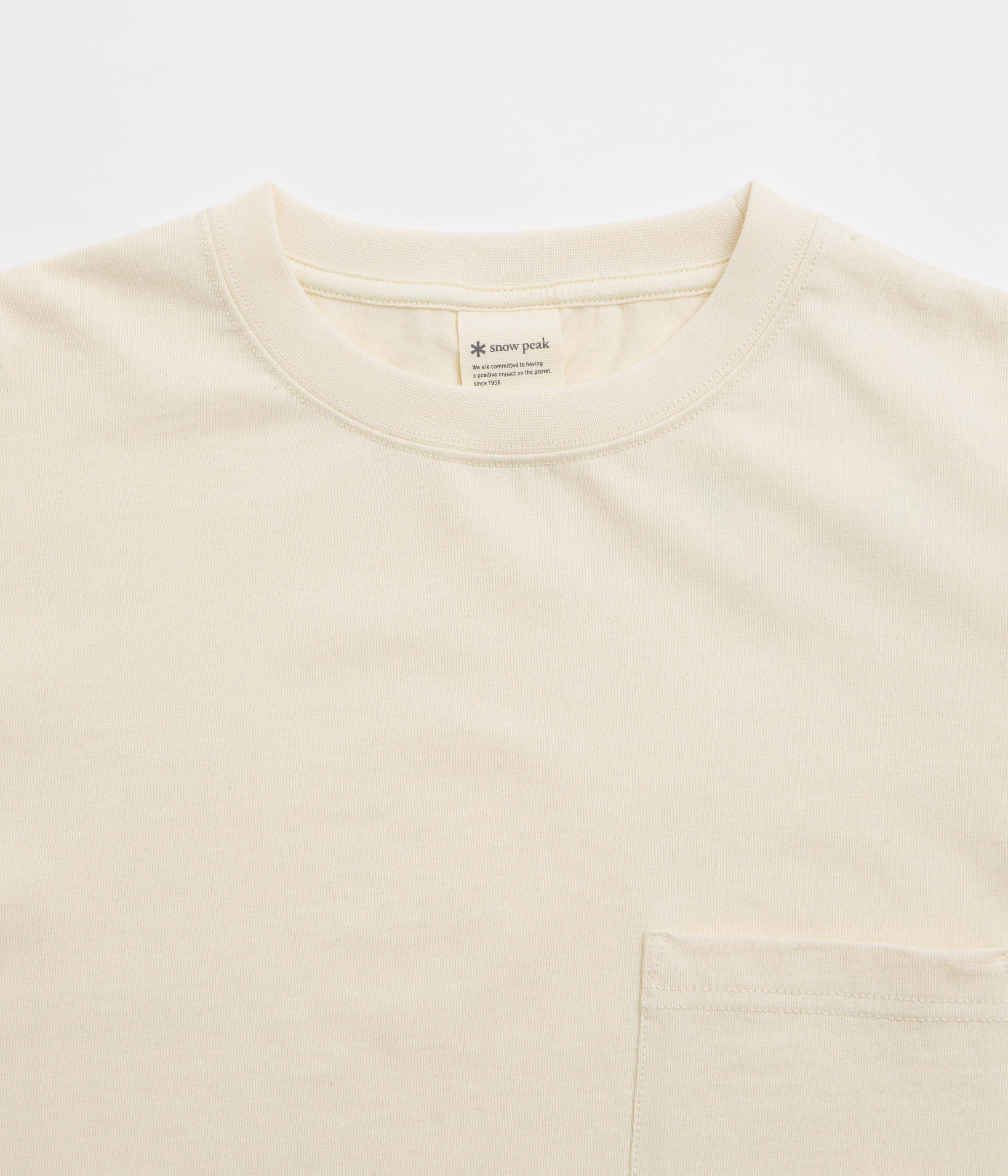 Snow Peak Recycled Cotton T-Shirt - Oatmeal