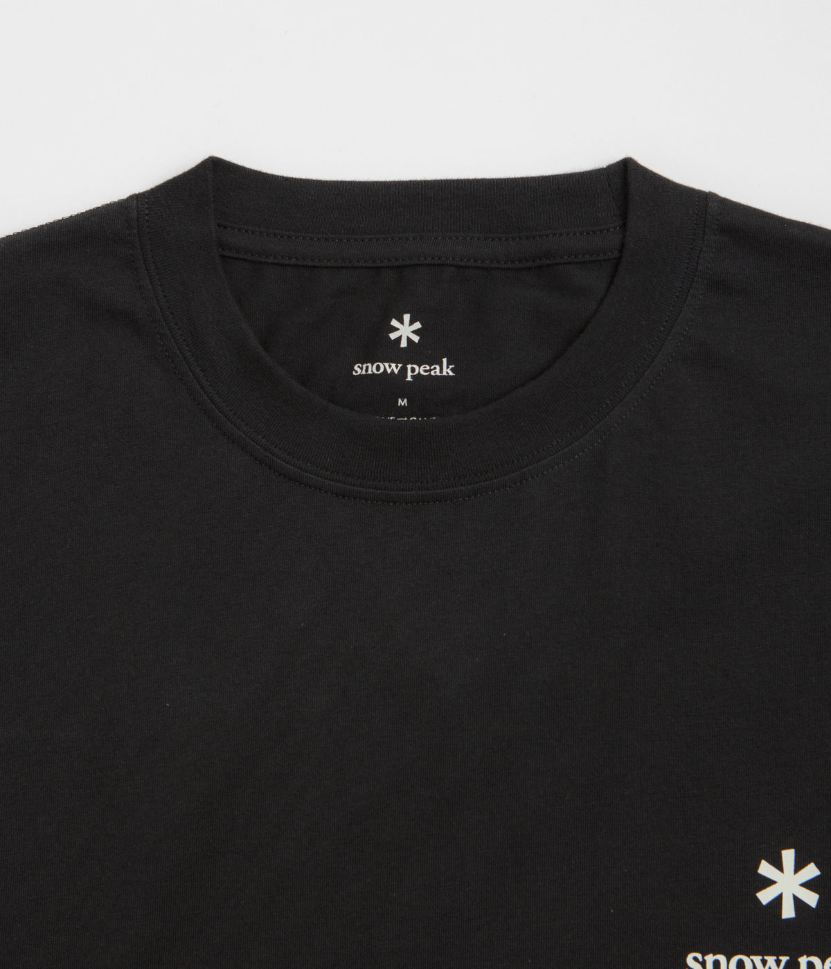 Snow Peak Soft Cotton Relaxed Logo T-Shirt - Black