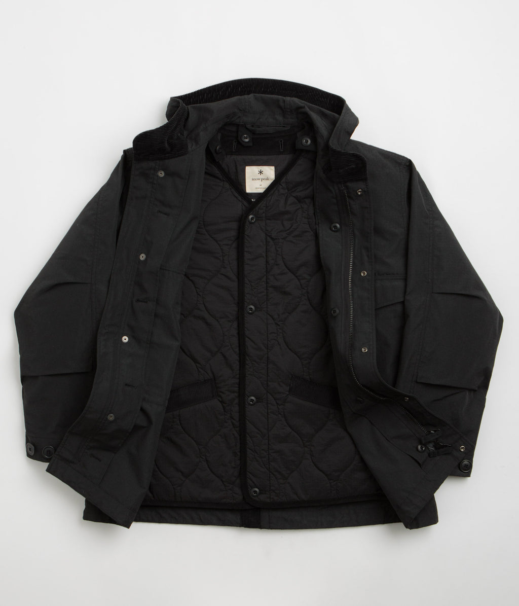 Snow Peak Takibi Ripstop Adjustable Jacket - Black