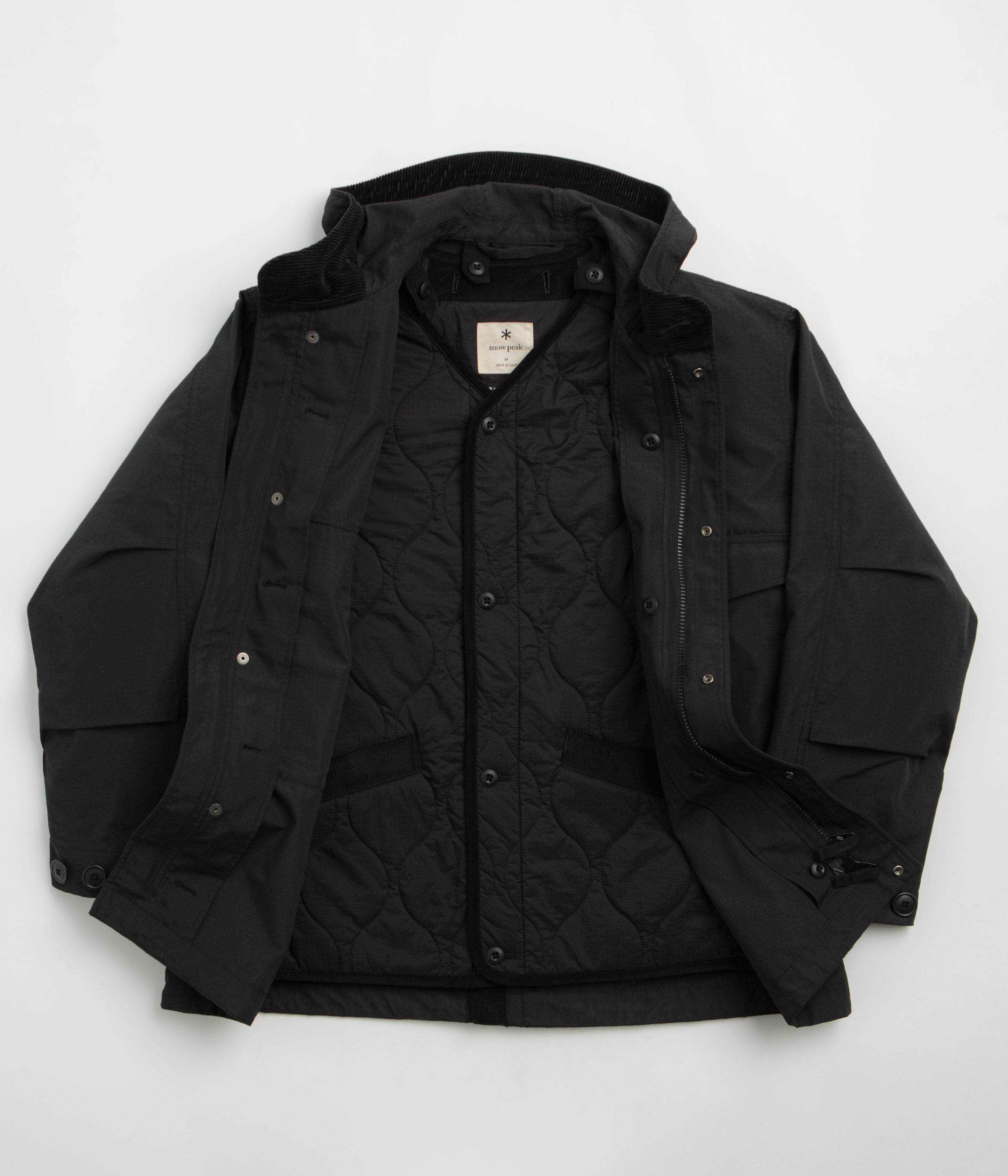 Snow Peak Takibi Ripstop Adjustable Jacket - Black