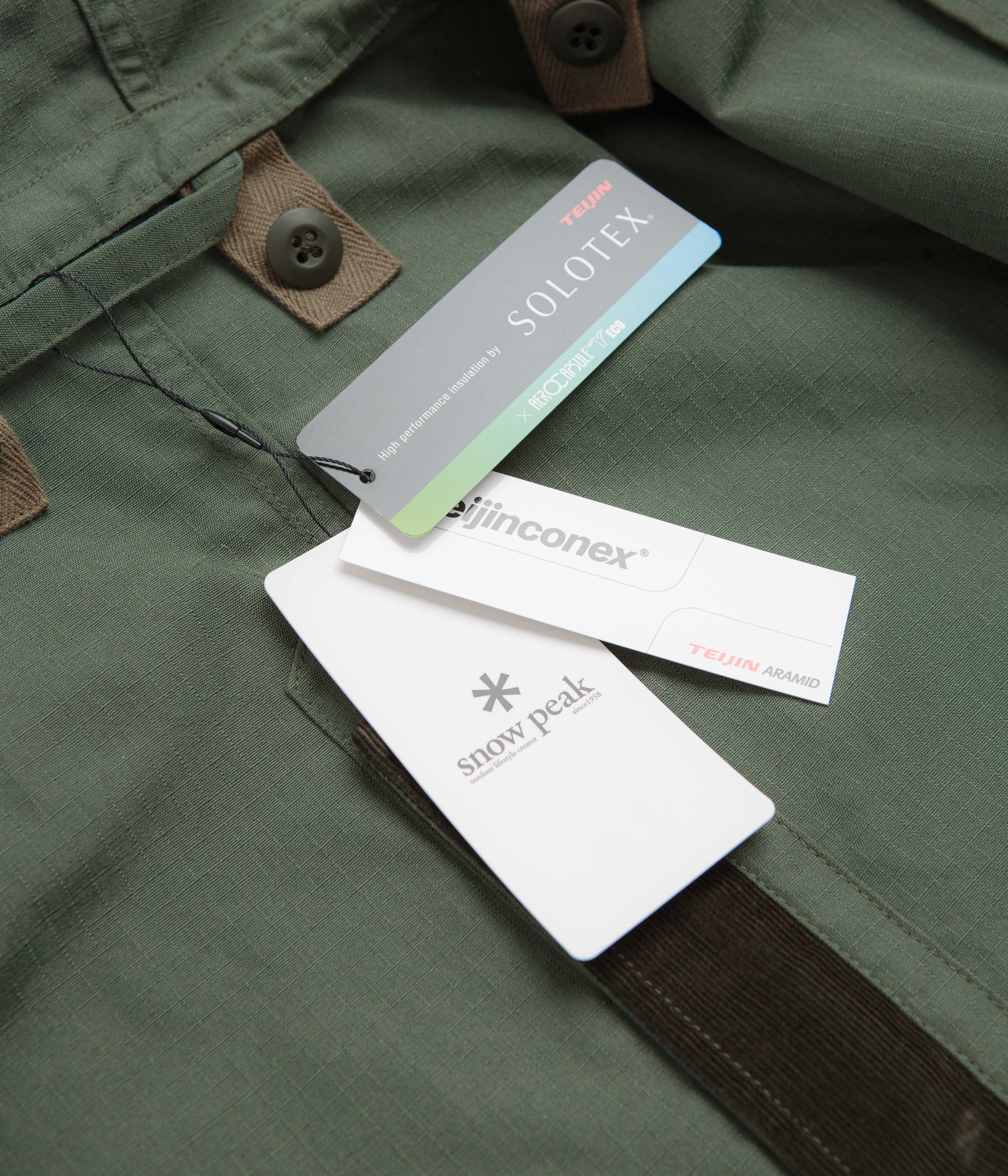 Snow Peak Takibi Ripstop Adjustable Jacket - Olive