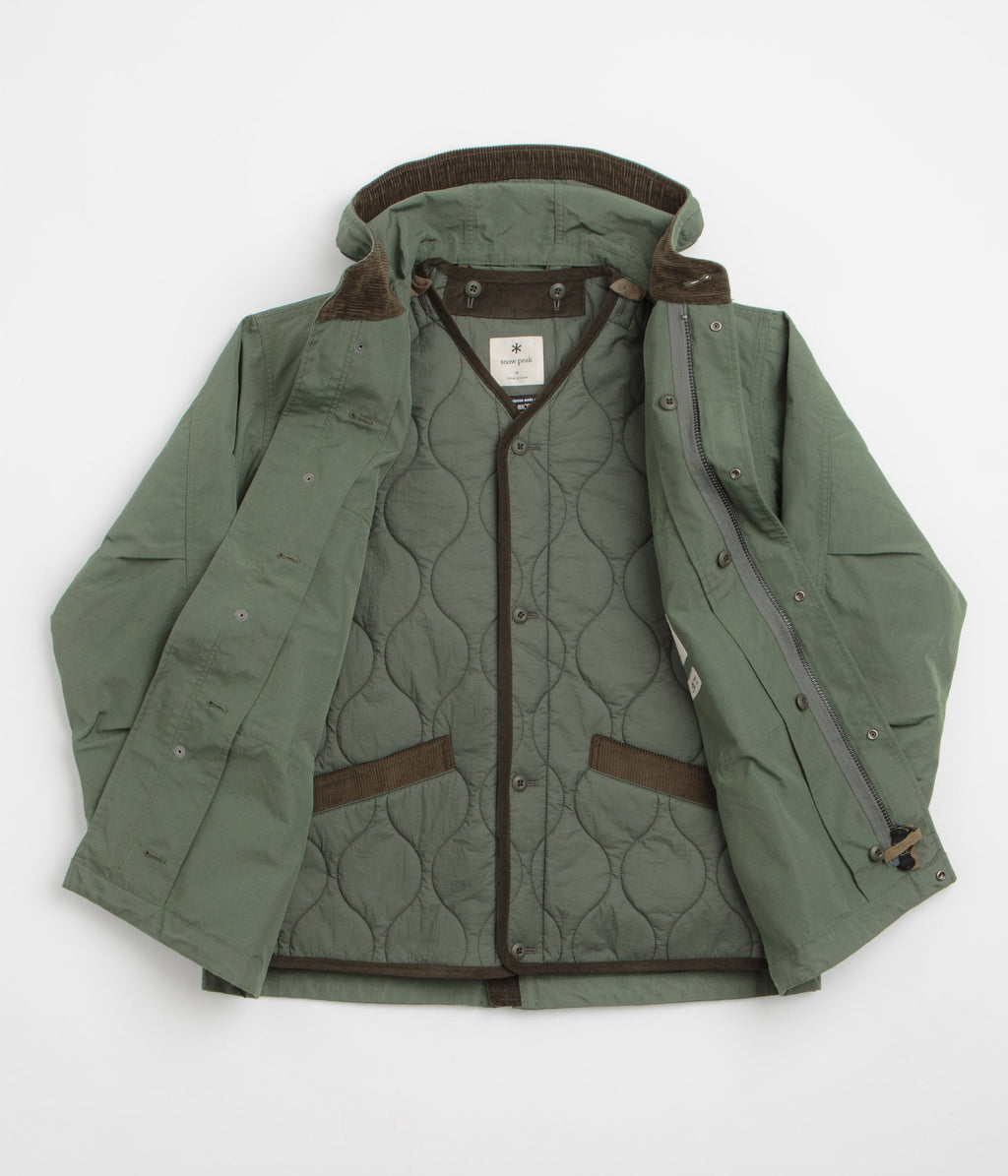 Snow Peak Takibi Ripstop Adjustable Jacket - Olive