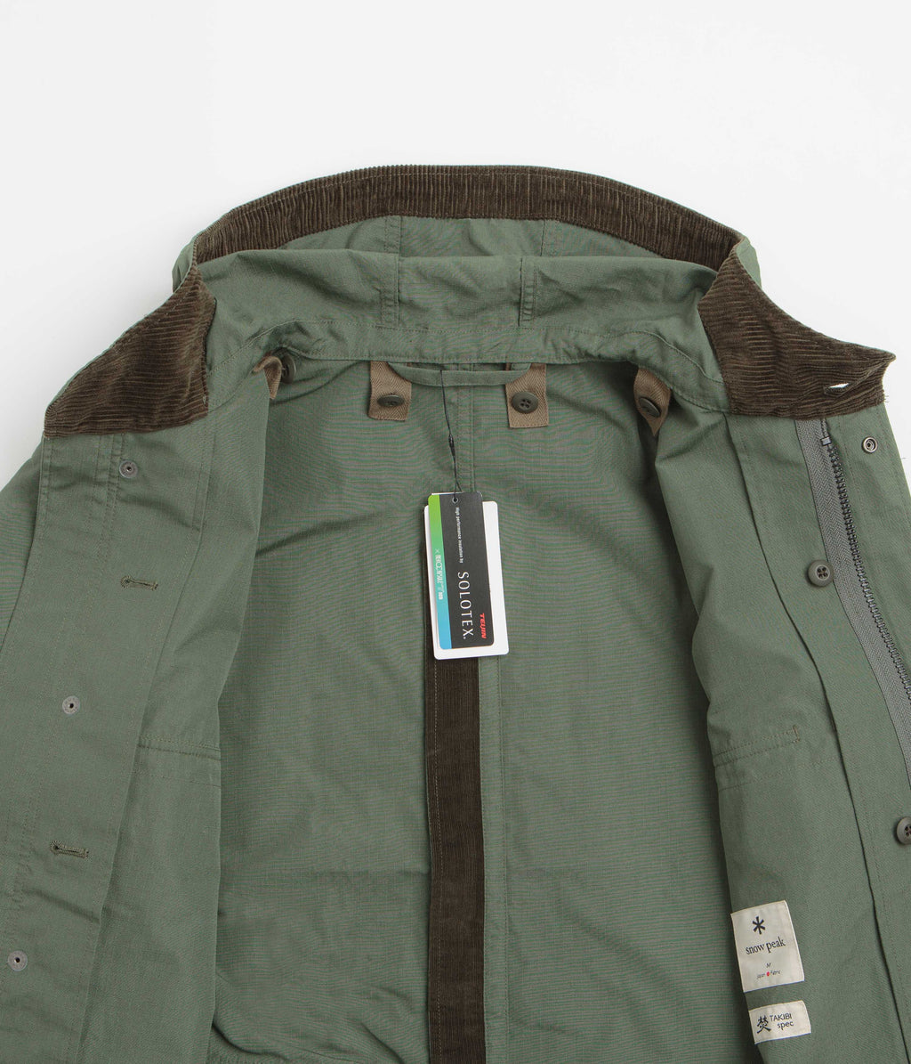 Snow Peak Takibi Ripstop Adjustable Jacket - Olive