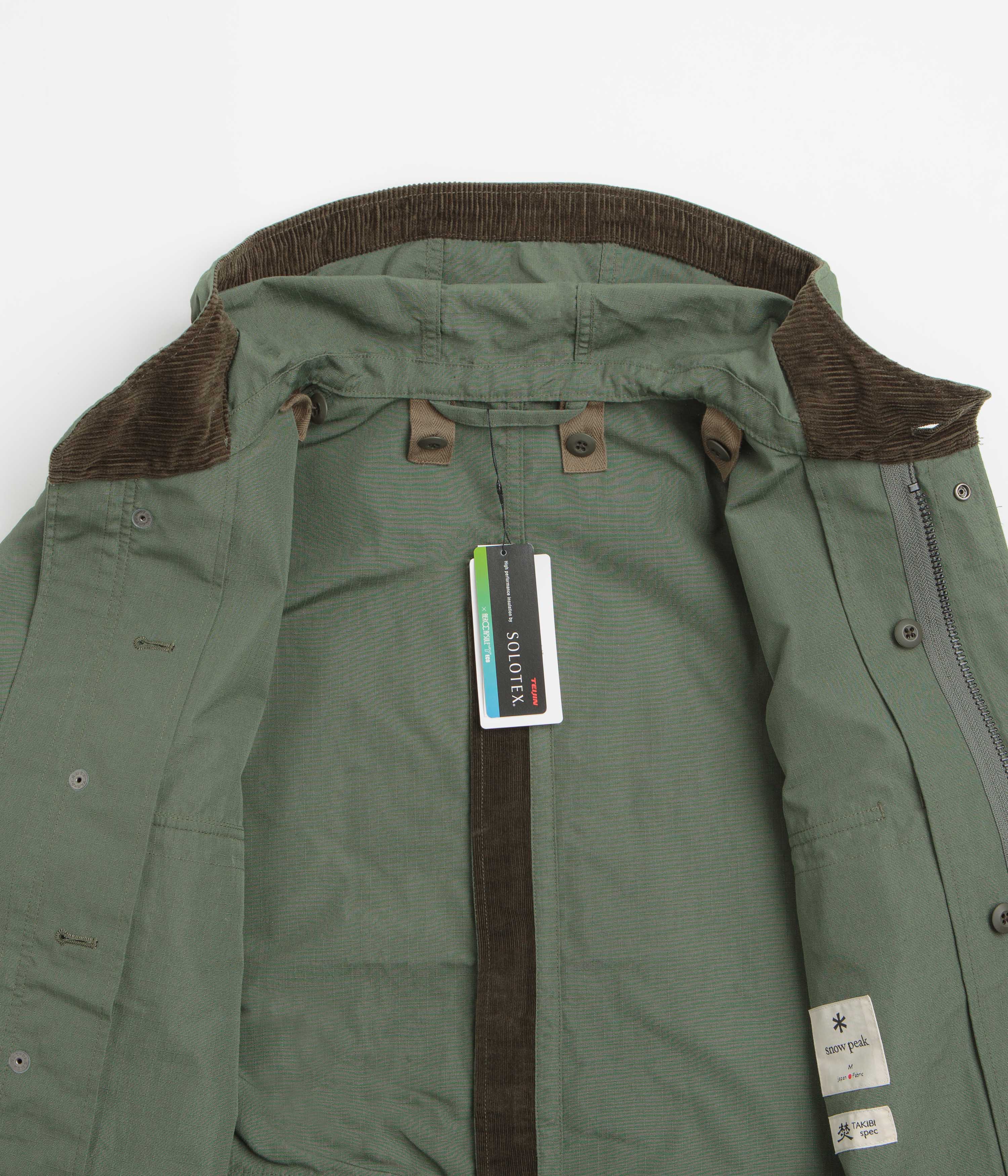 Snow Peak Takibi Ripstop Adjustable Jacket - Olive