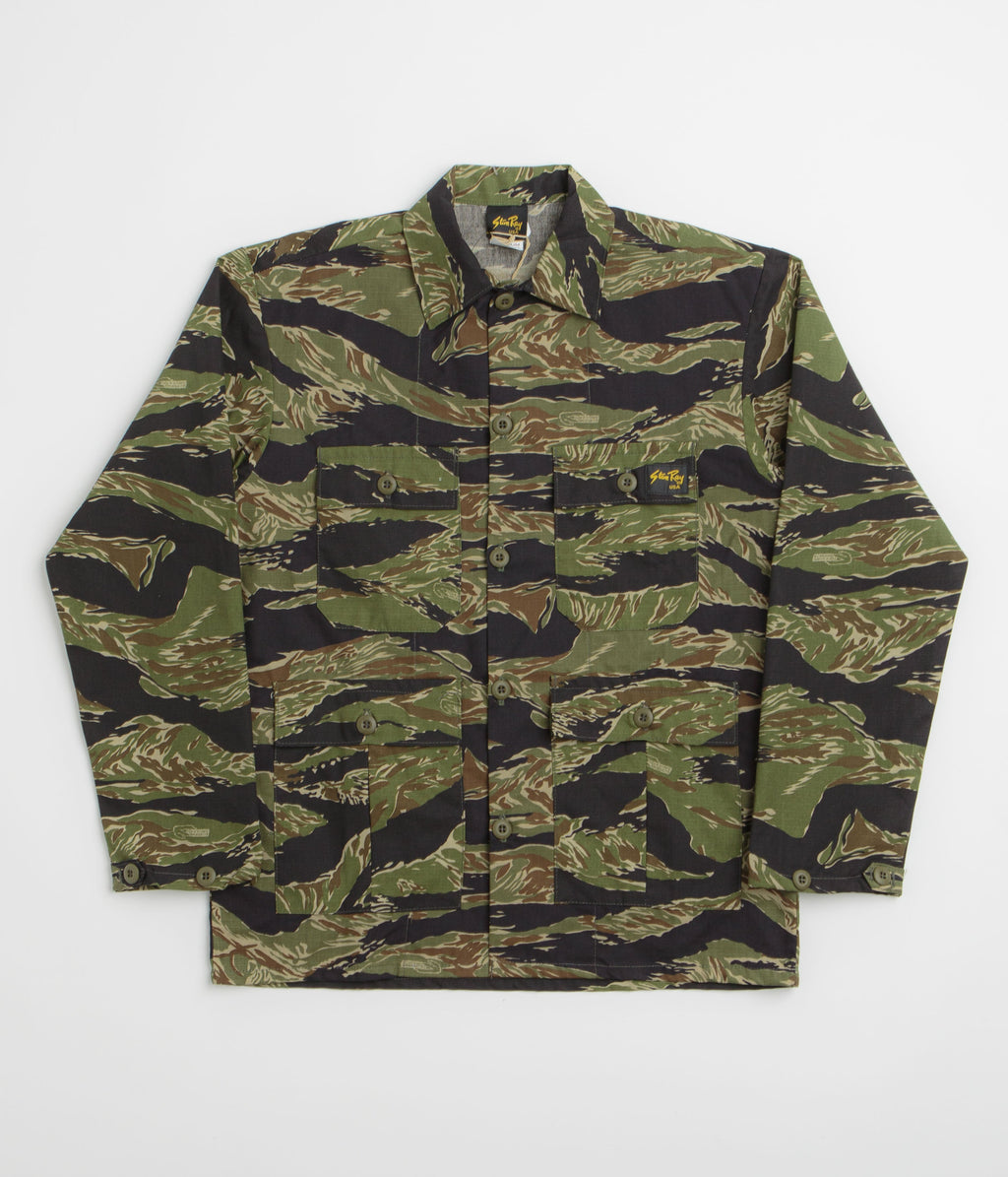 Stan Ray 4 Pocket Ripstop Jacket - Green Tigerstripe