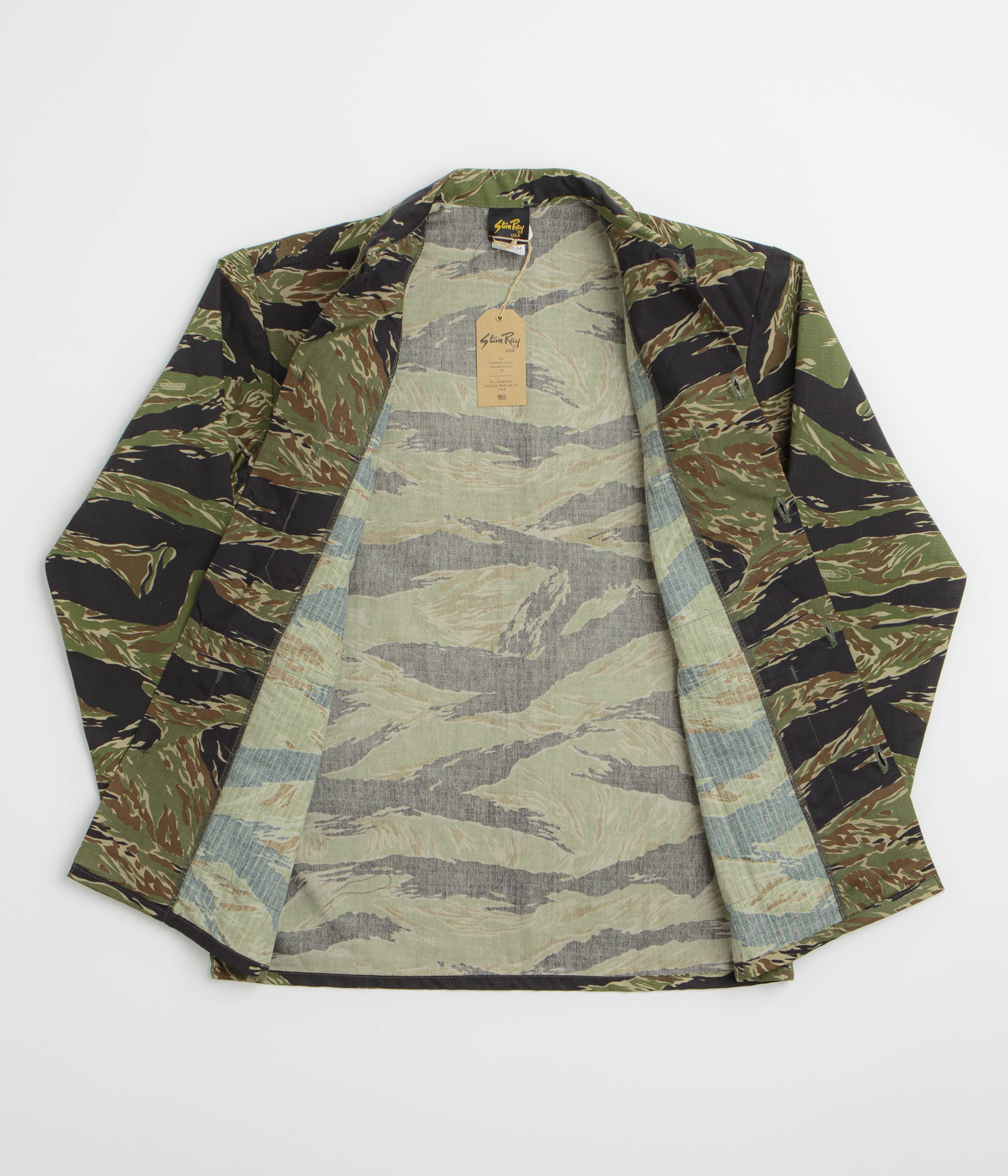 Stan Ray 4 Pocket Ripstop Jacket - Green Tigerstripe