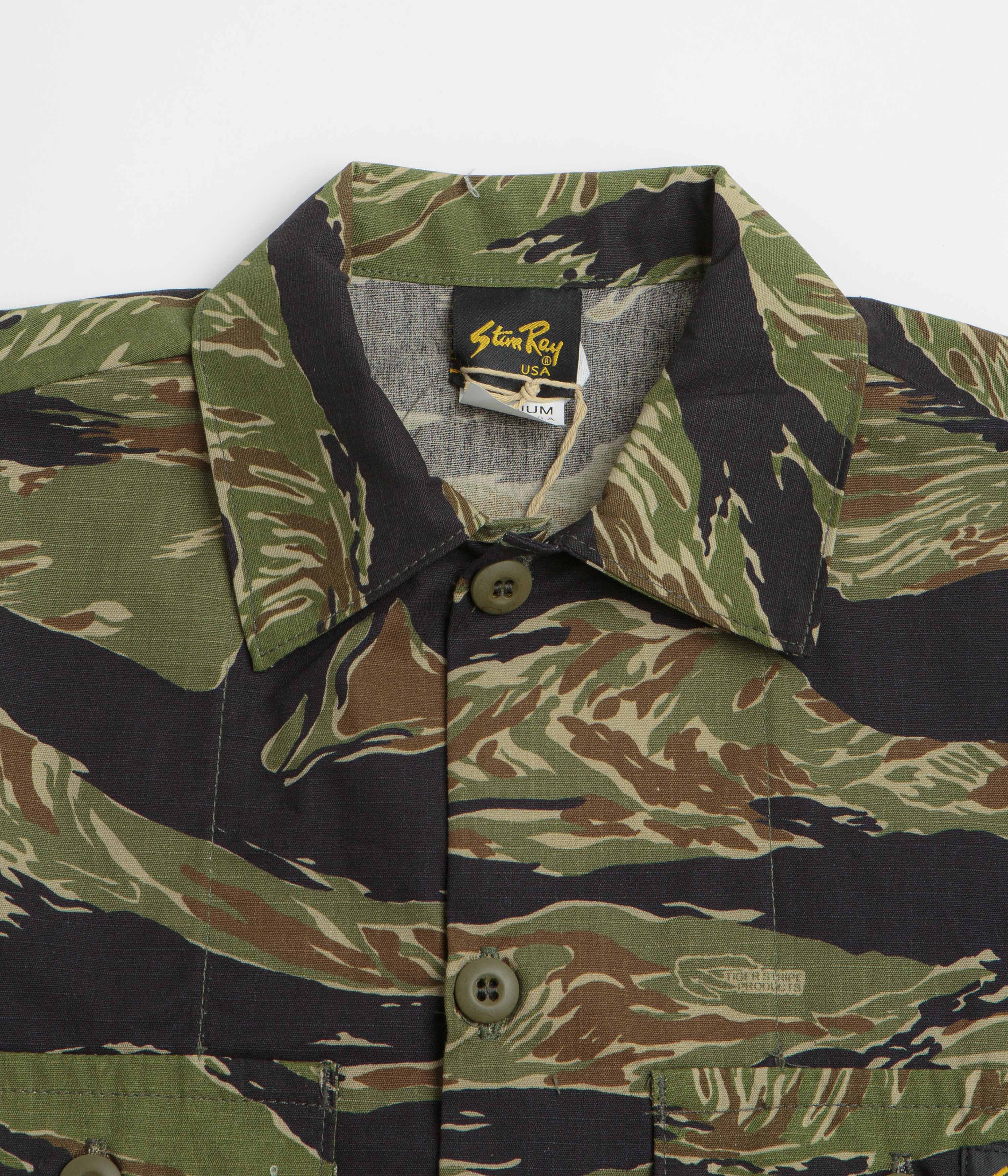Stan Ray 4 Pocket Ripstop Jacket - Green Tigerstripe