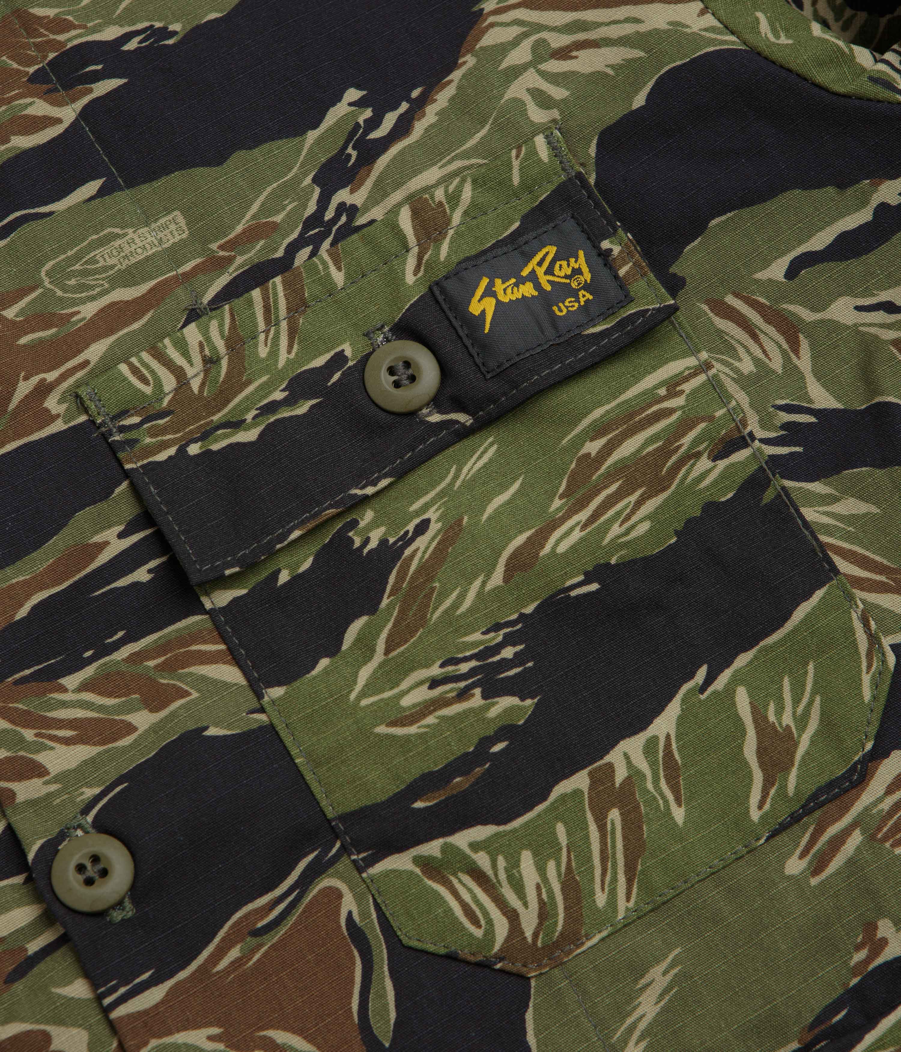 Stan Ray 4 Pocket Ripstop Jacket - Green Tigerstripe
