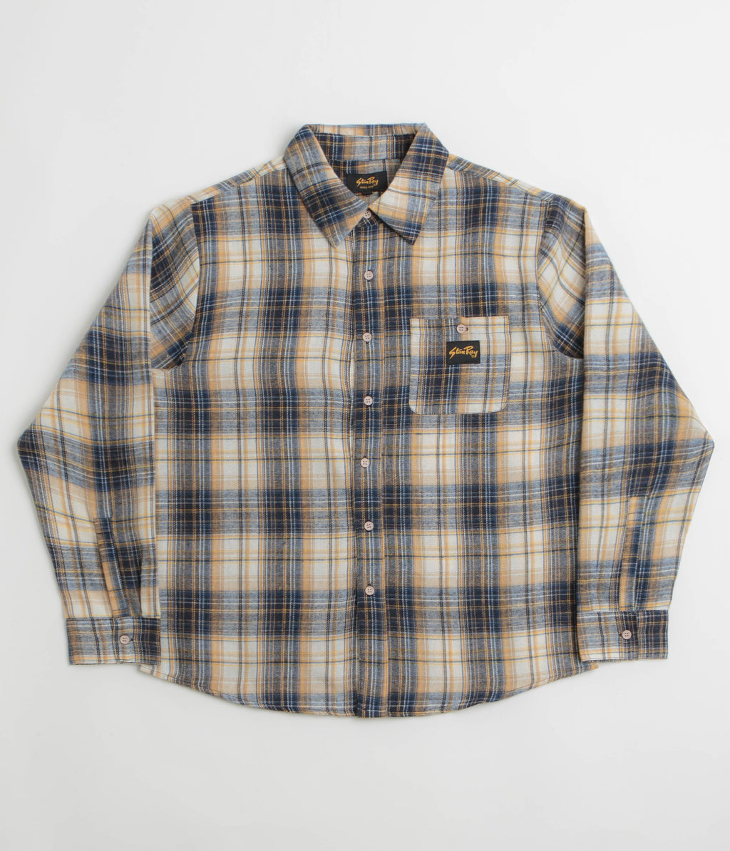 Stan Ray Flannel Shirt - Navy Plaid / White