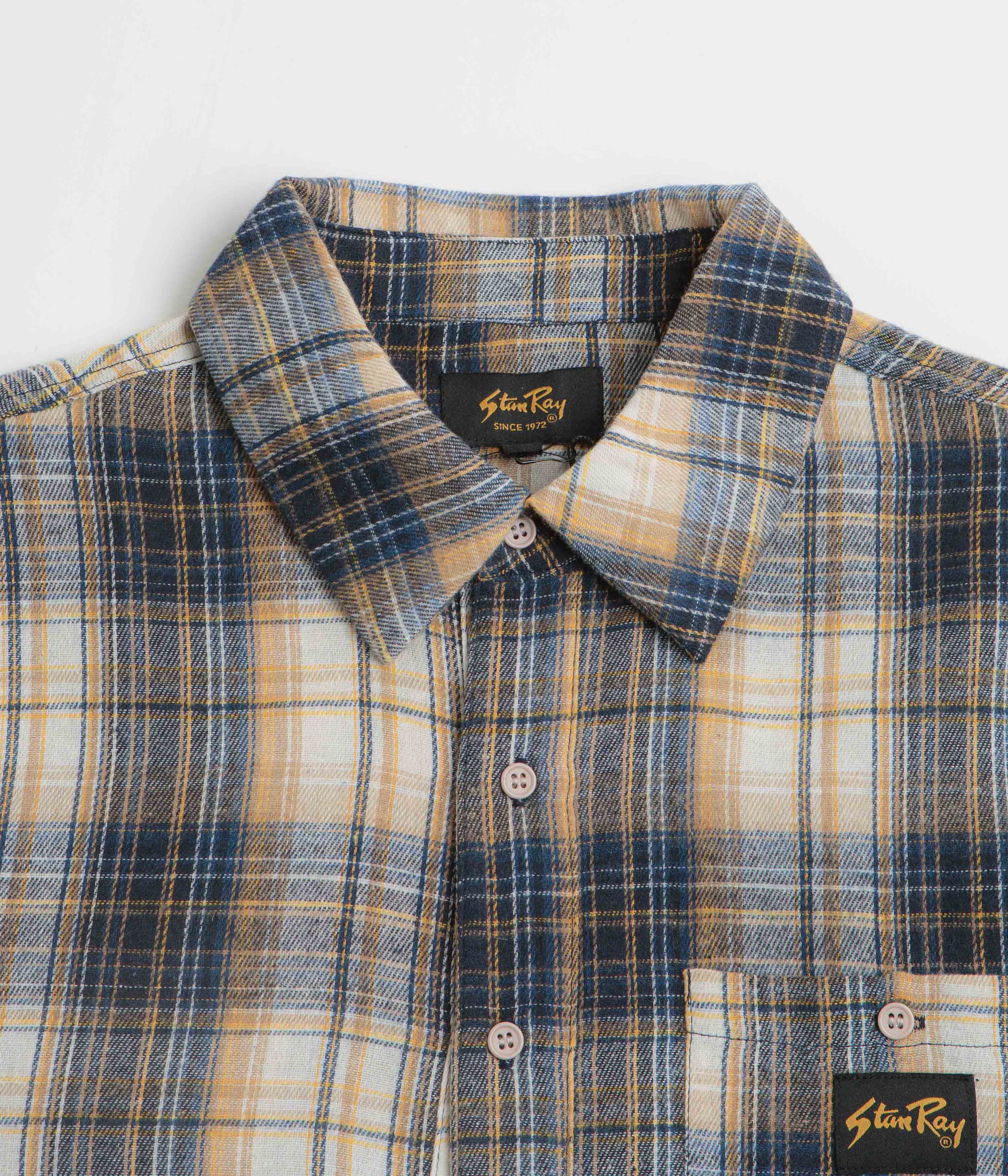 Stan Ray Flannel Shirt - Navy Plaid / White