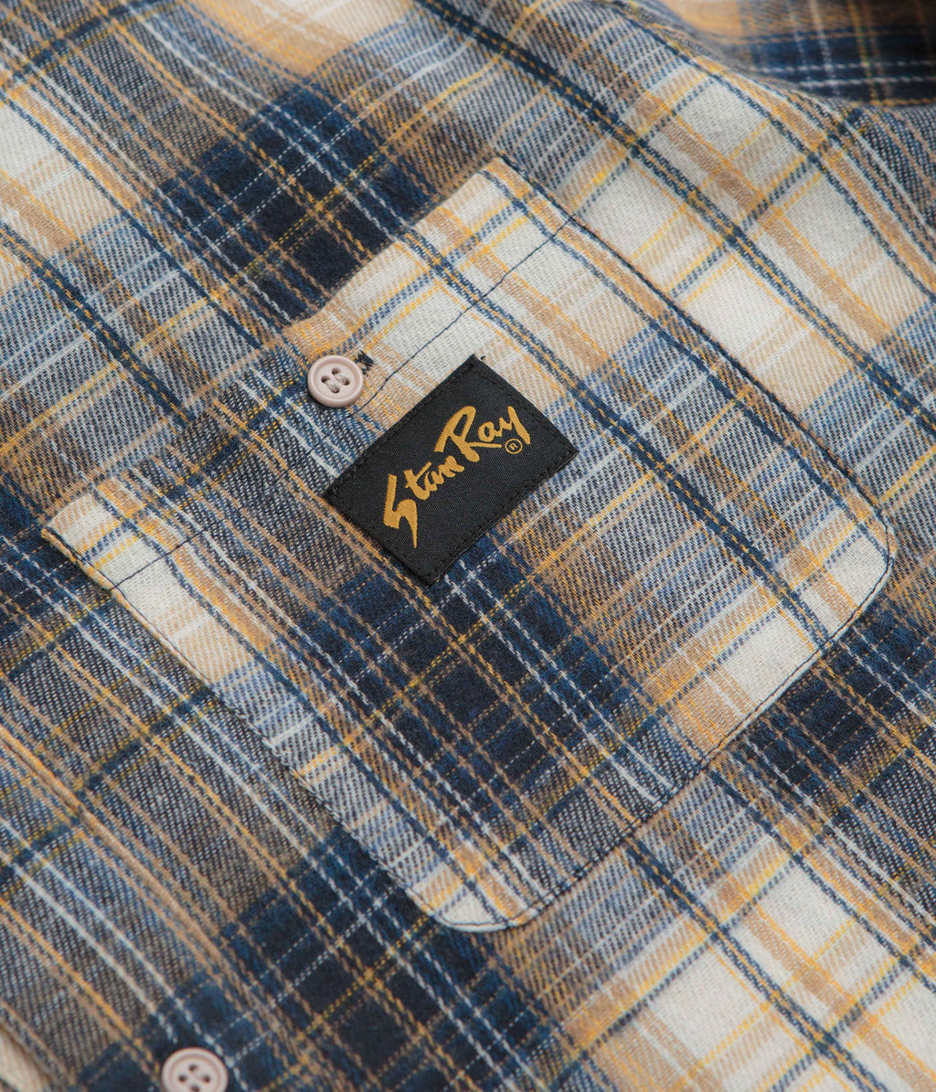 Stan Ray Flannel Shirt - Navy Plaid / White