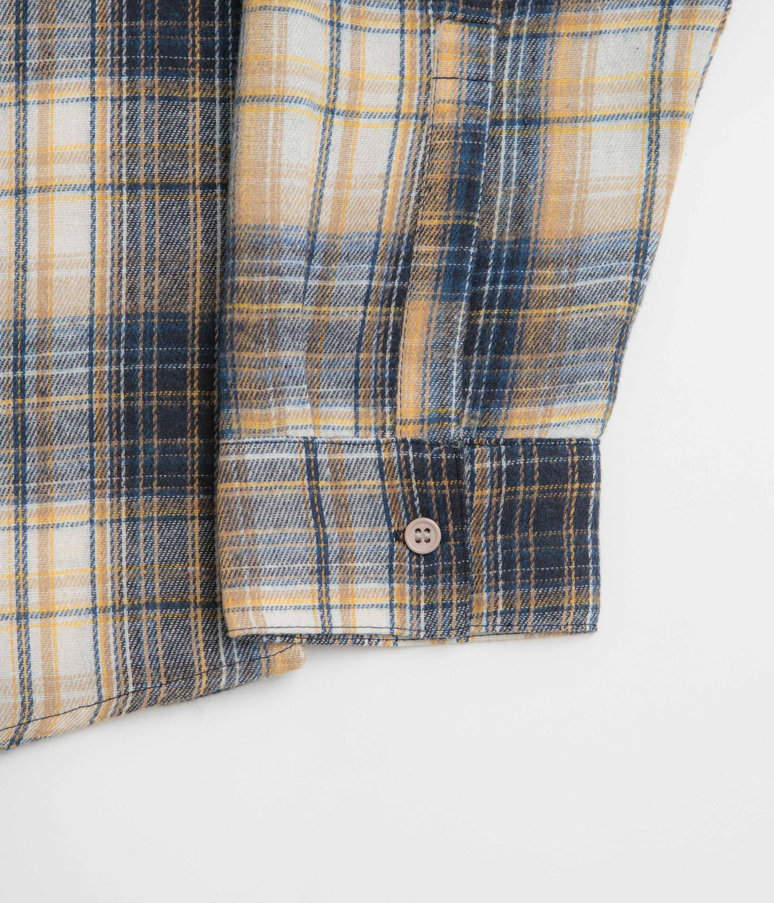 Stan Ray Flannel Shirt - Navy Plaid / White