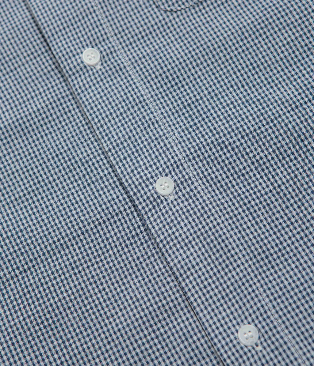 Stan Ray Flannel Short Sleeve Shirt - Blue Gingham