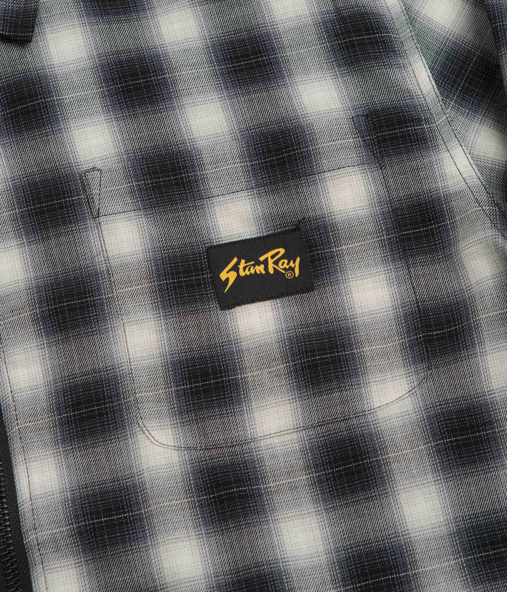 Stan Ray Zip Shirt - Black Check