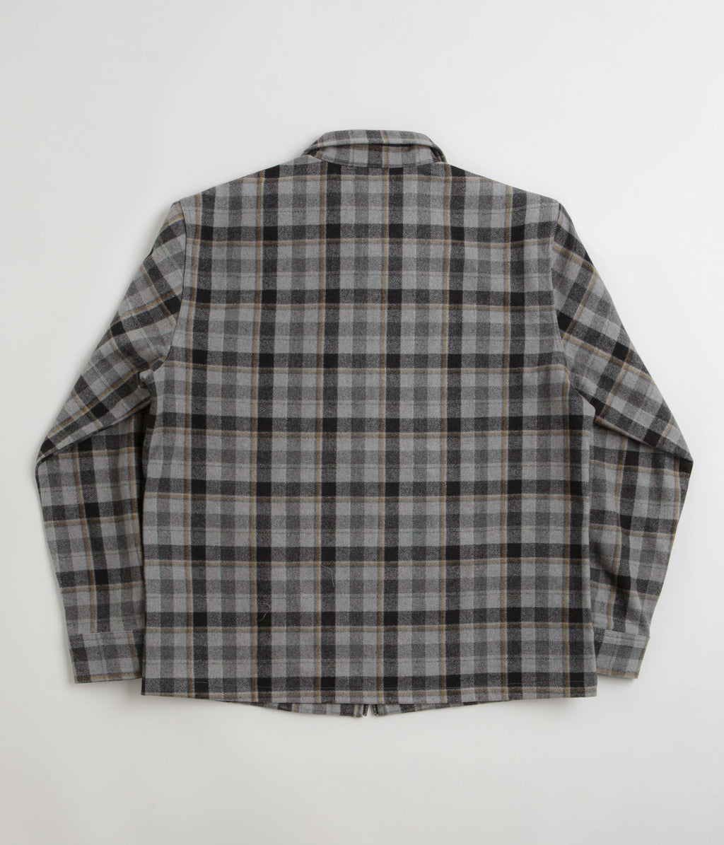 Stan Ray Zip Shirt - Charcoal Plaid