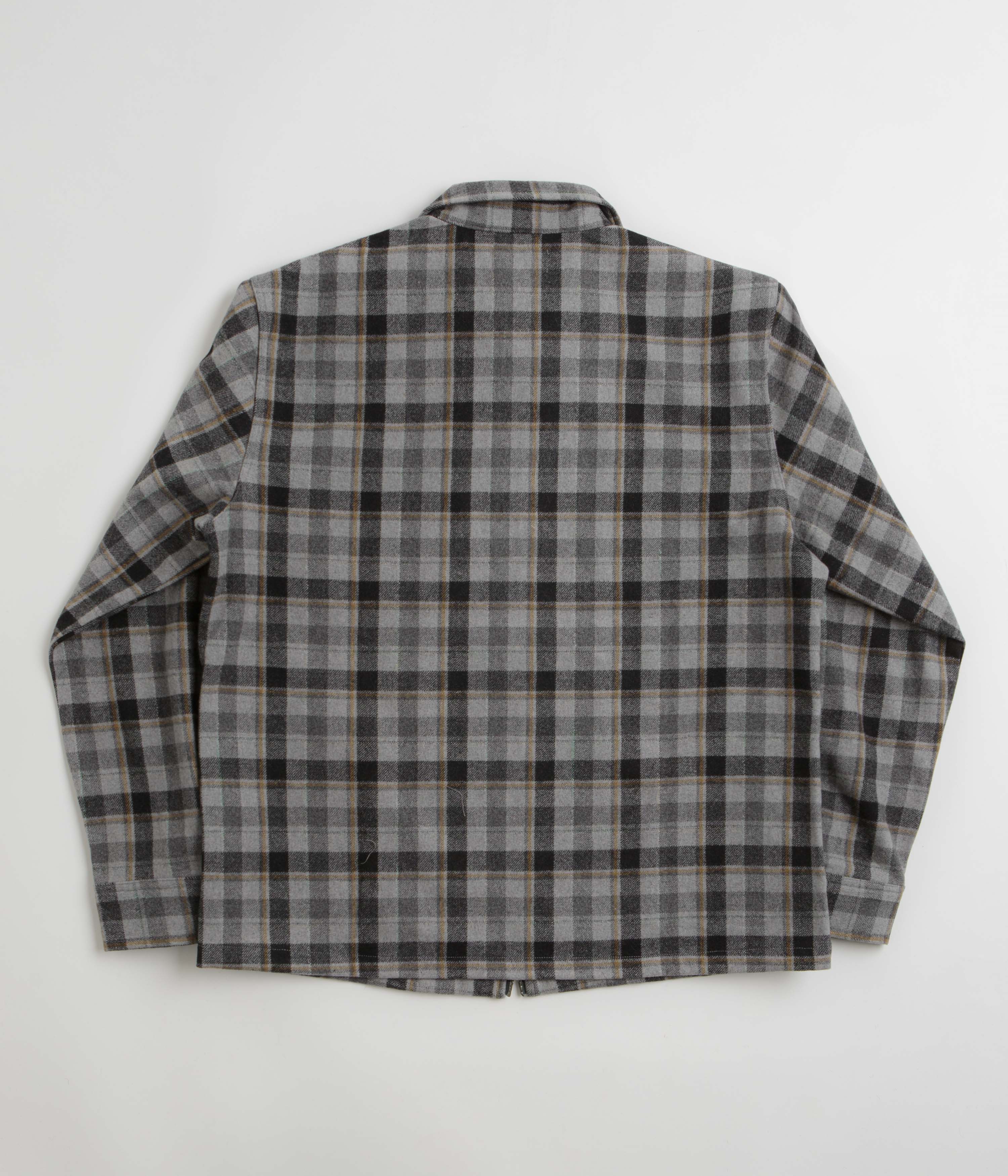 Stan Ray Zip Shirt - Charcoal Plaid