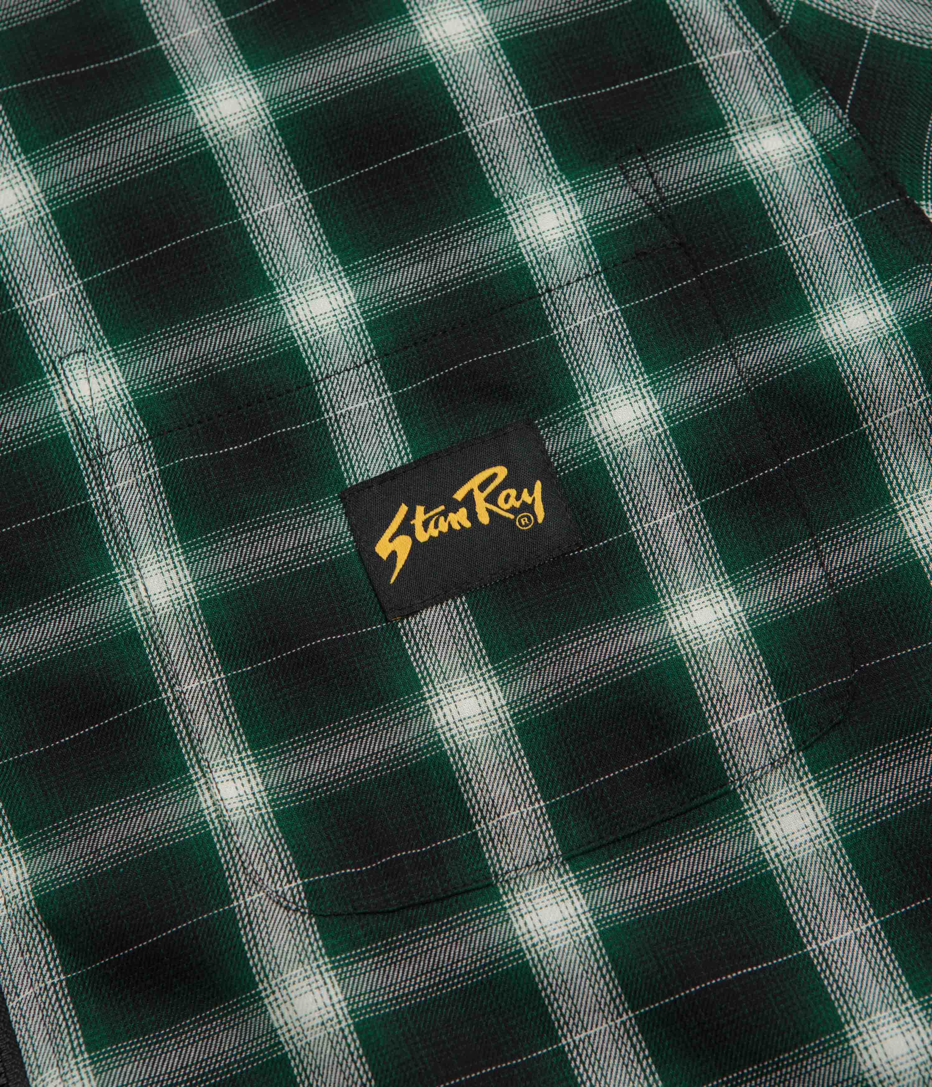 Stan Ray Zip Shirt - Green Check