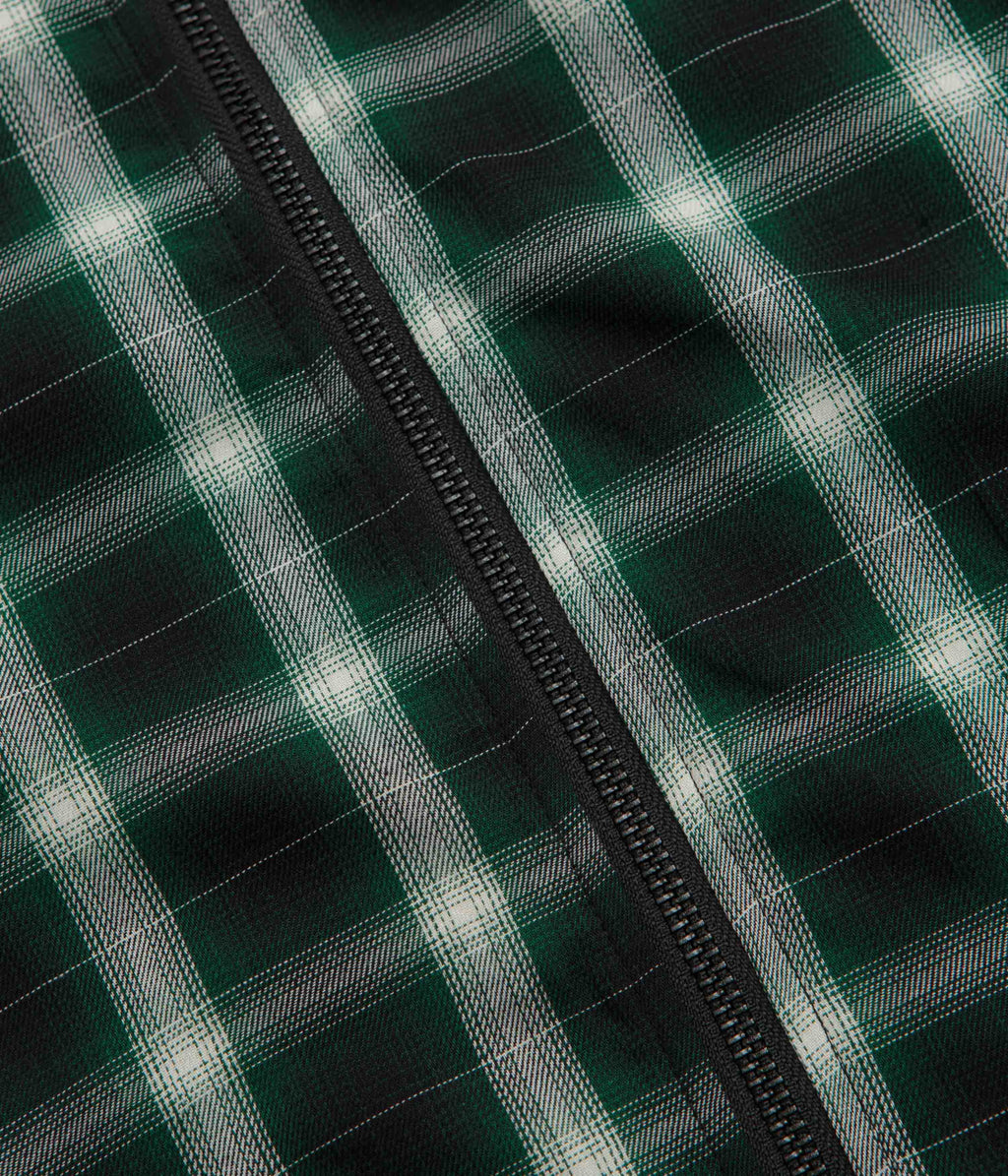 Stan Ray Zip Shirt - Green Check
