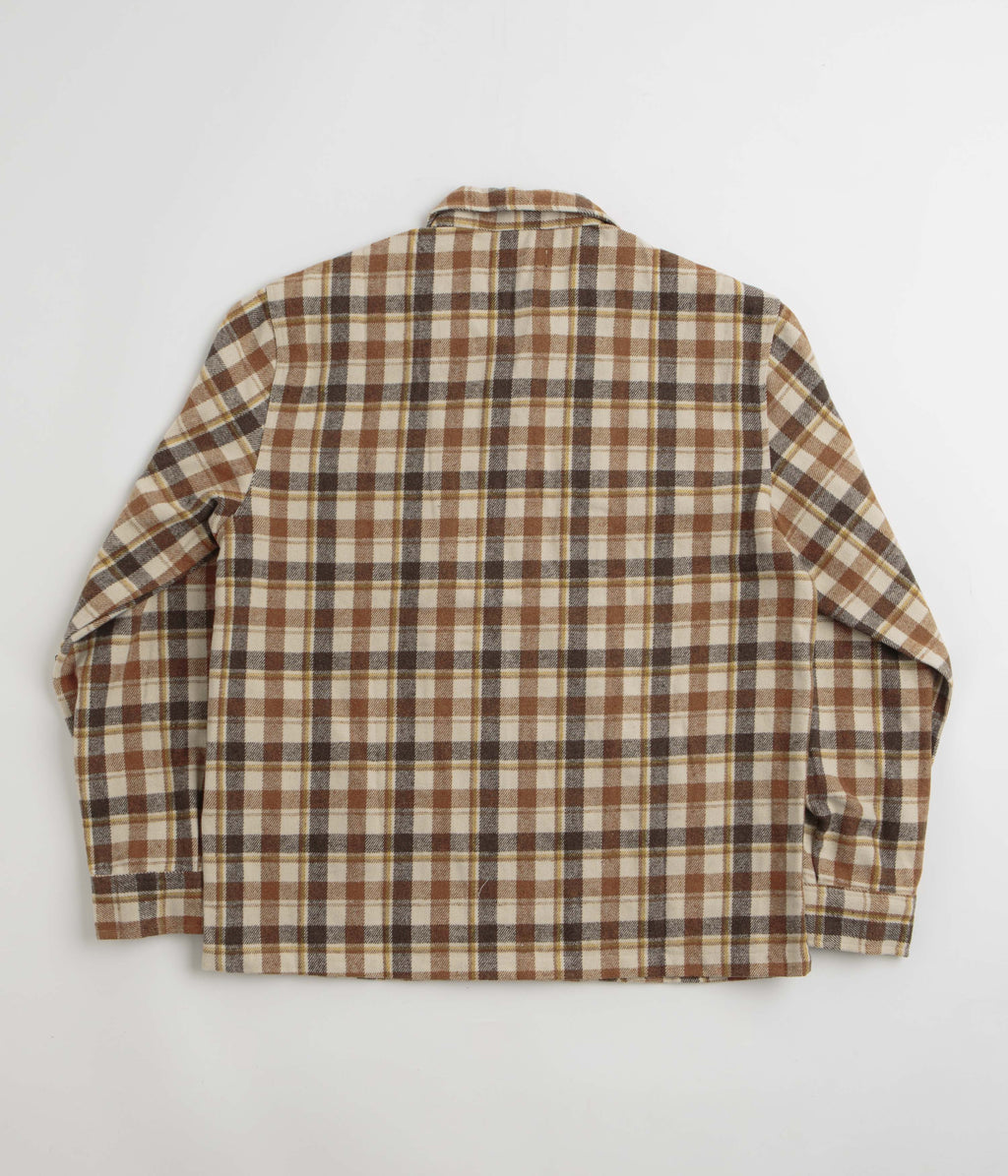 Stan Ray Zip Shirt - Tan Plaid