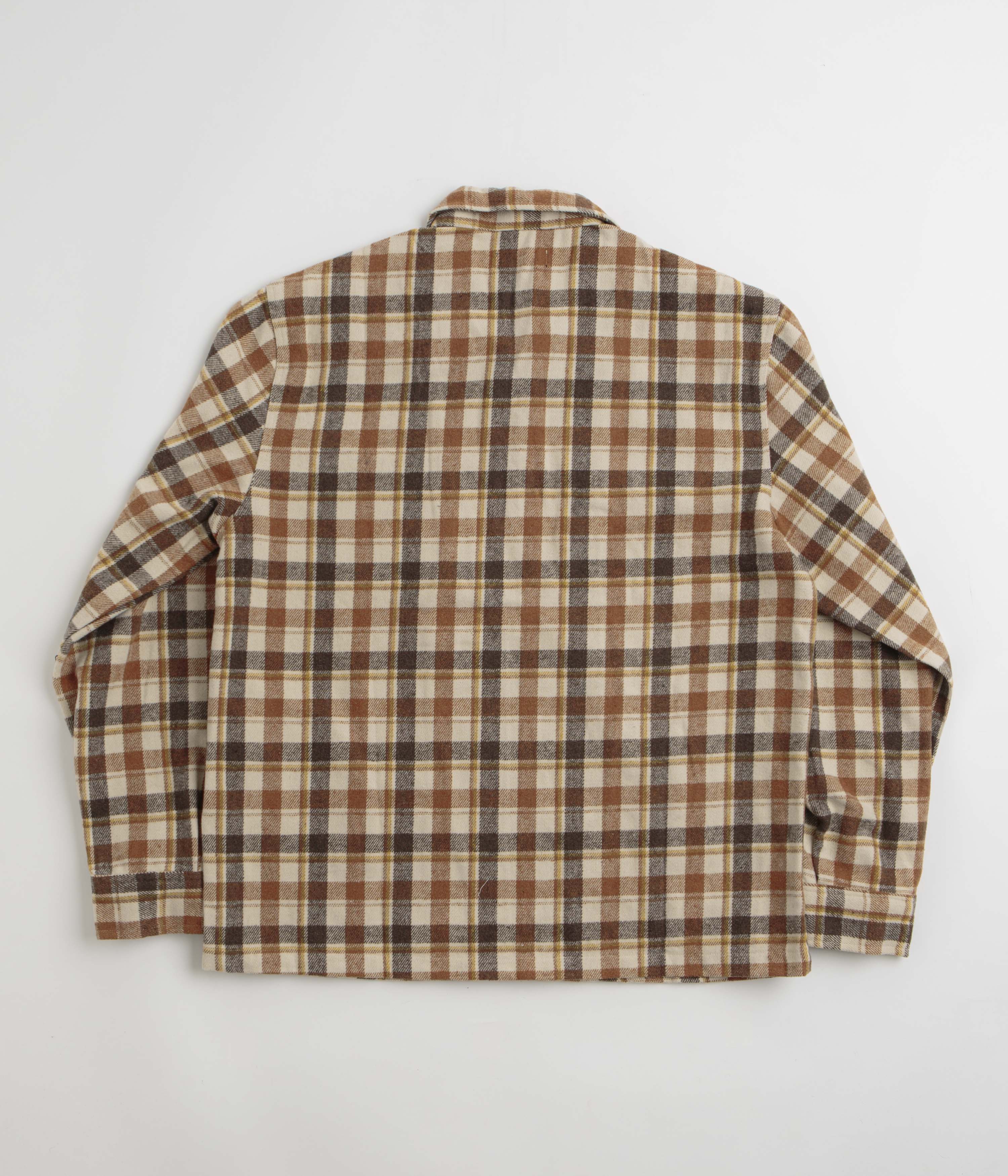 Stan Ray Zip Shirt - Tan Plaid