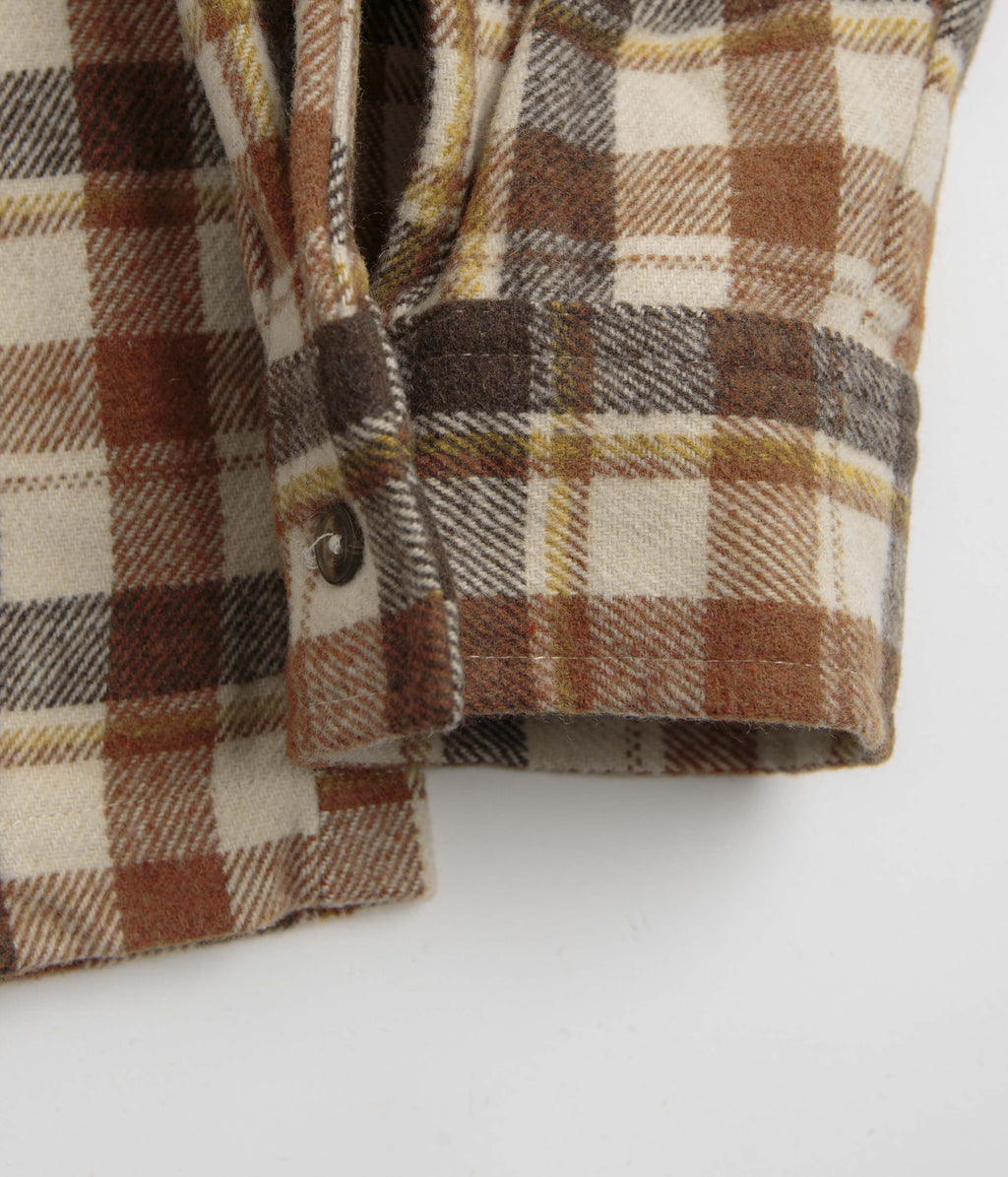 Stan Ray Zip Shirt - Tan Plaid
