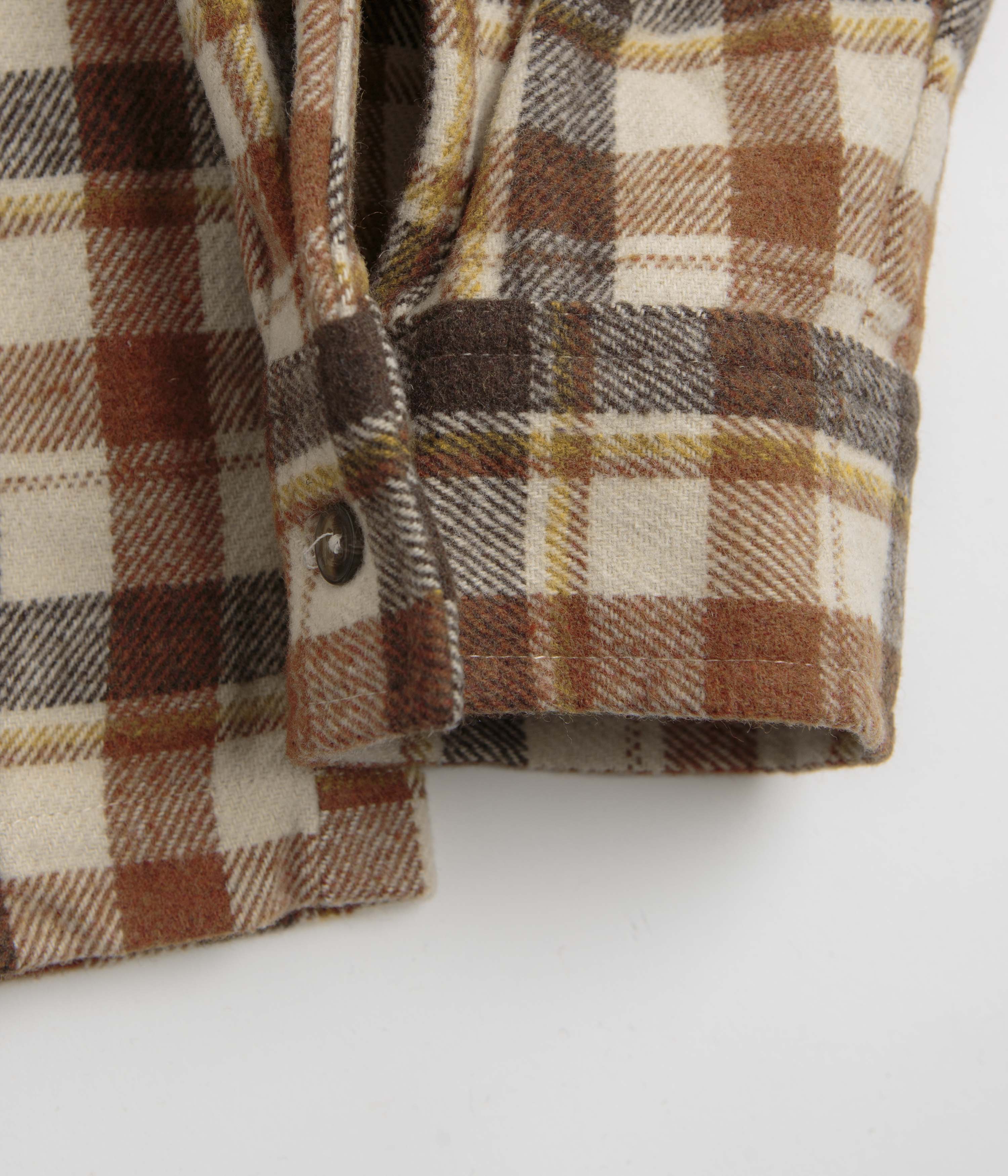 Stan Ray Zip Shirt - Tan Plaid