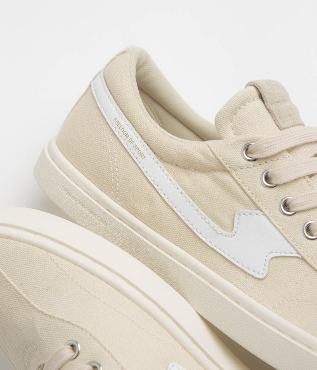 Stepney Workers Club Surma S-Strike Canvas Shoes - Ecru / White